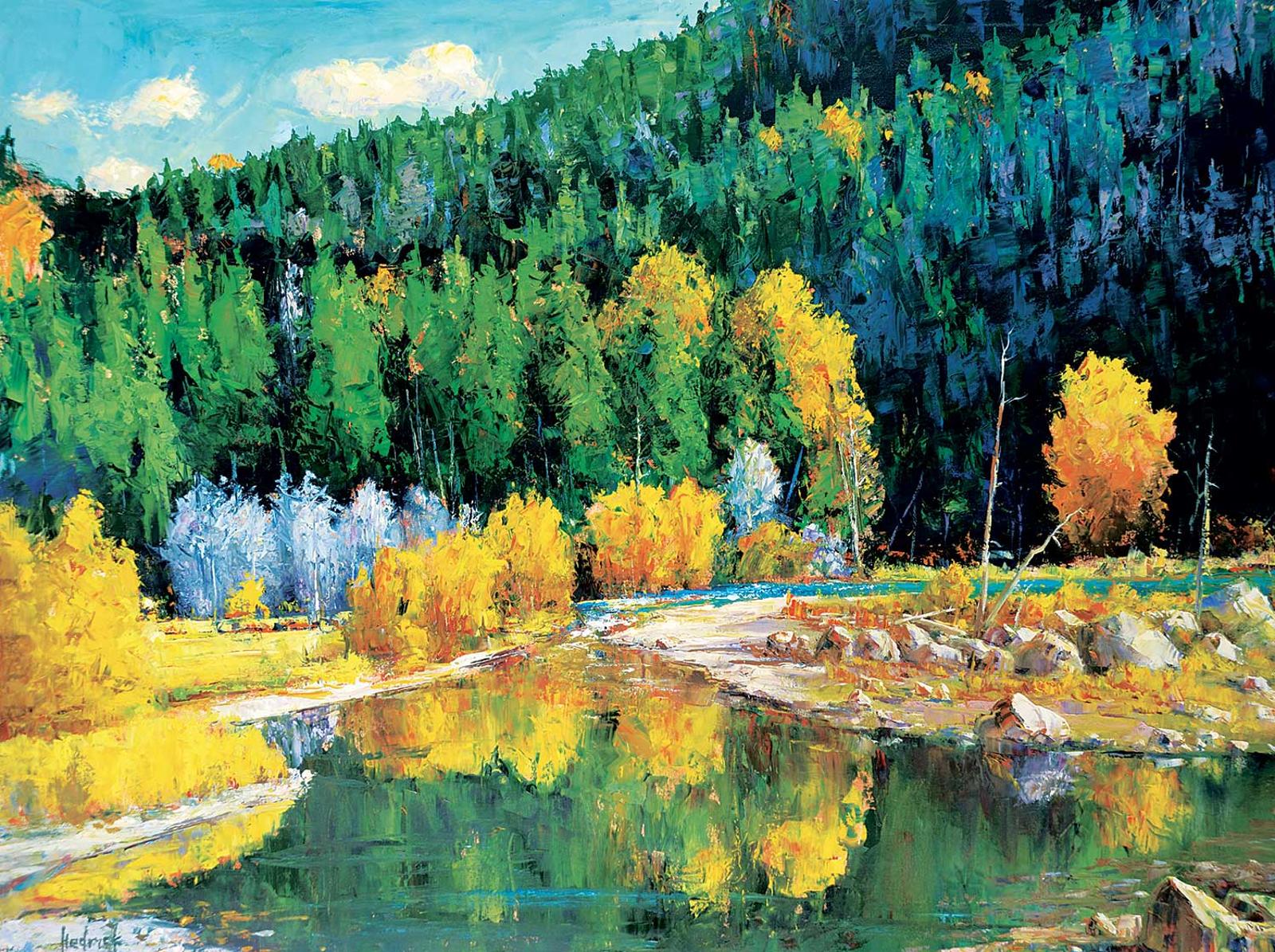 Ron Hedrick (1942) - Autumn Reflections