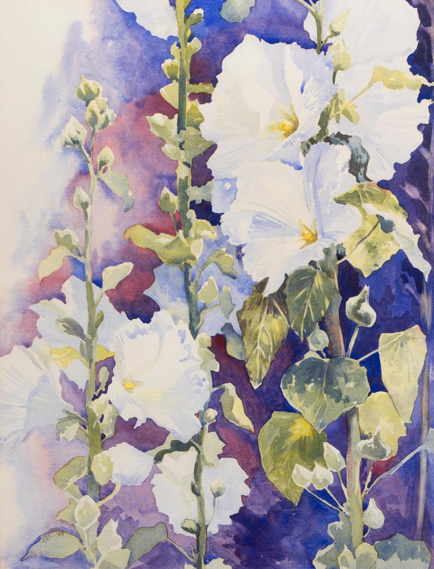 Lydia Gretter - Untitled - Hollyhocks