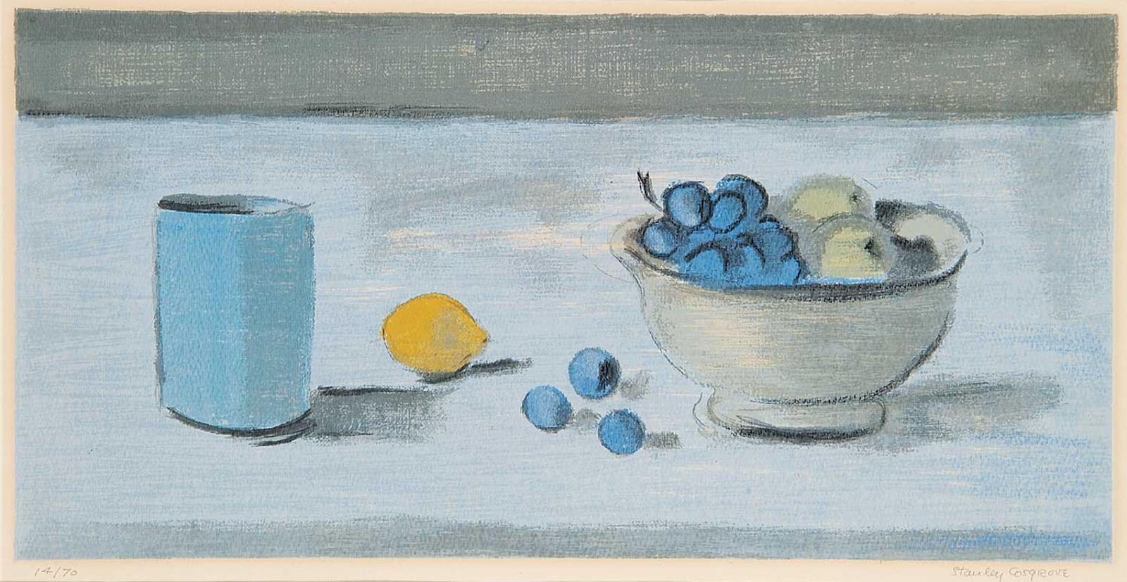 Stanley Morel Cosgrove (1911-2002) - Untitled - Blue Still Life  #14/70