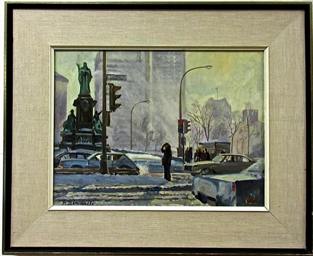 Andris Leimanis (1938) - Blowing Snow, Dominion Square & Dorchester Ave.