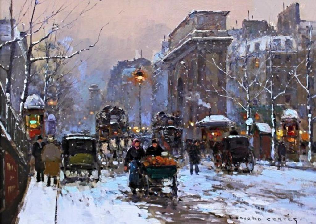 Edouard Léon Cortès (1882-1969) - Porte St. Denis, Paris