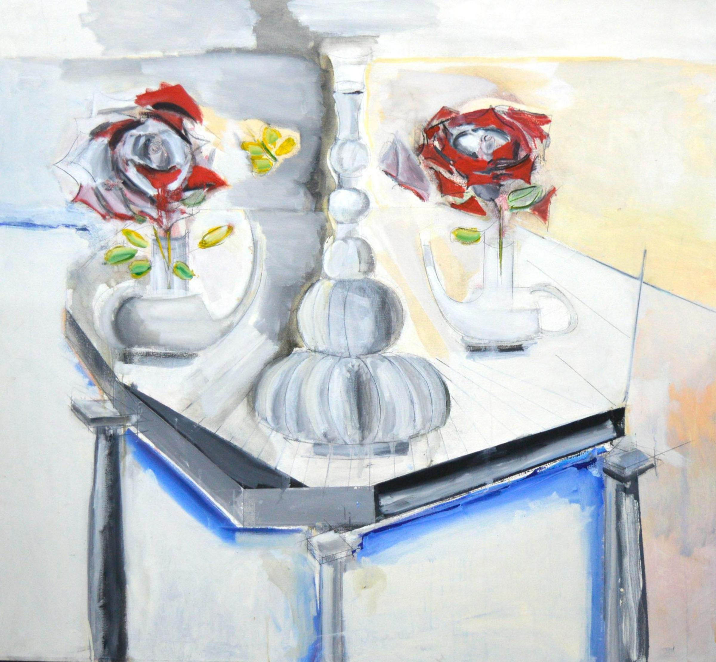 Steven H. Rehfeld - Nature morte aux vases et roses
