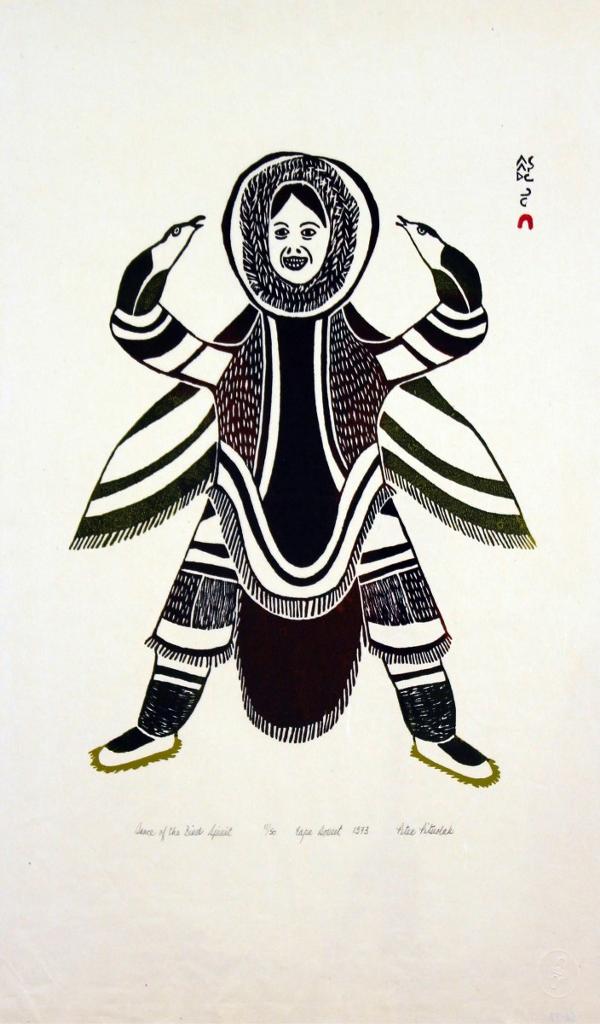 Peter Pitseolak (1902-1973) - Dance Of The Bird Spirit; 1973