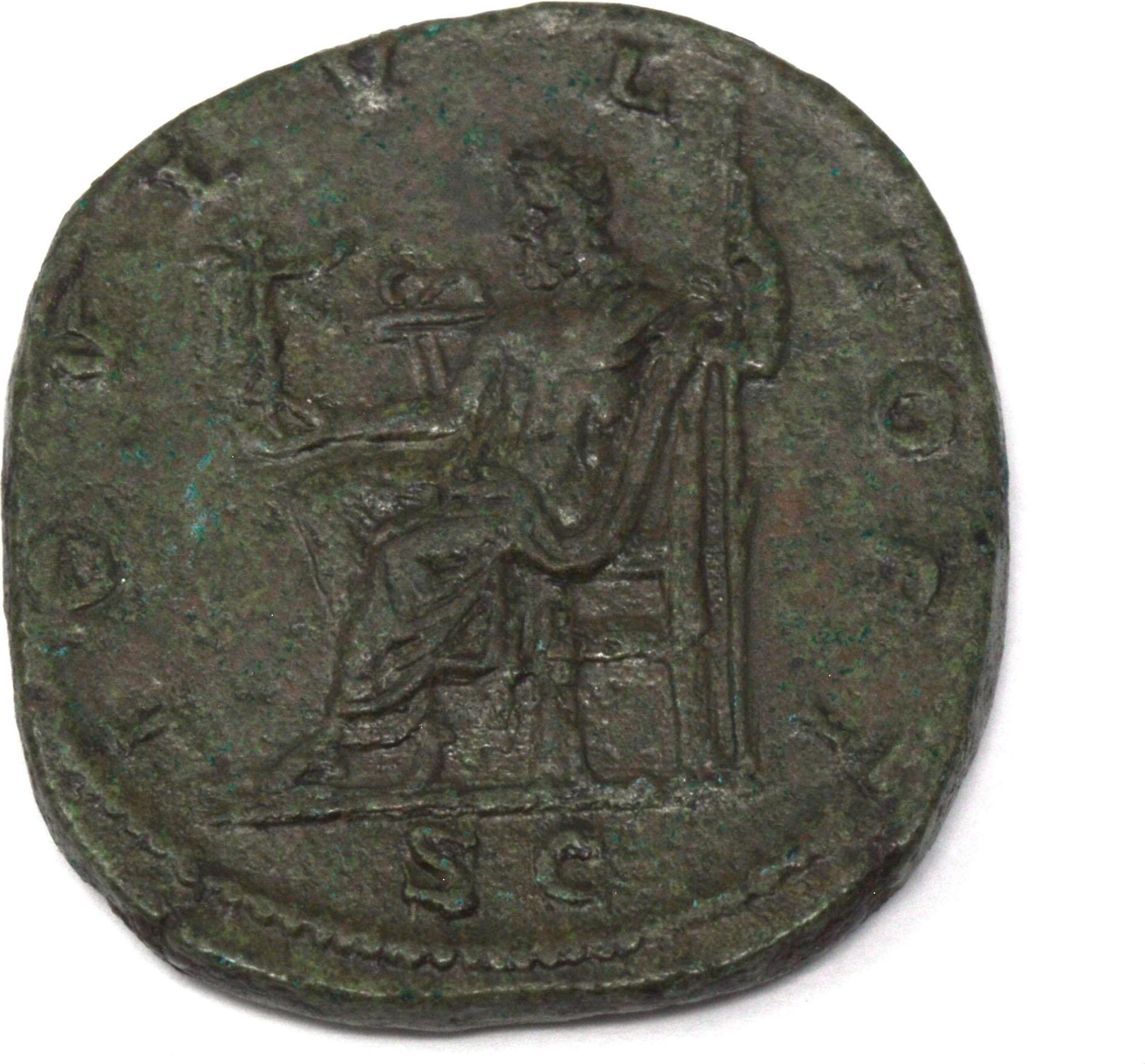 Sesterce Ae - en bronze; à l'éffigie de l'empereur Sévère Alexandre vers 217 à 235 EC