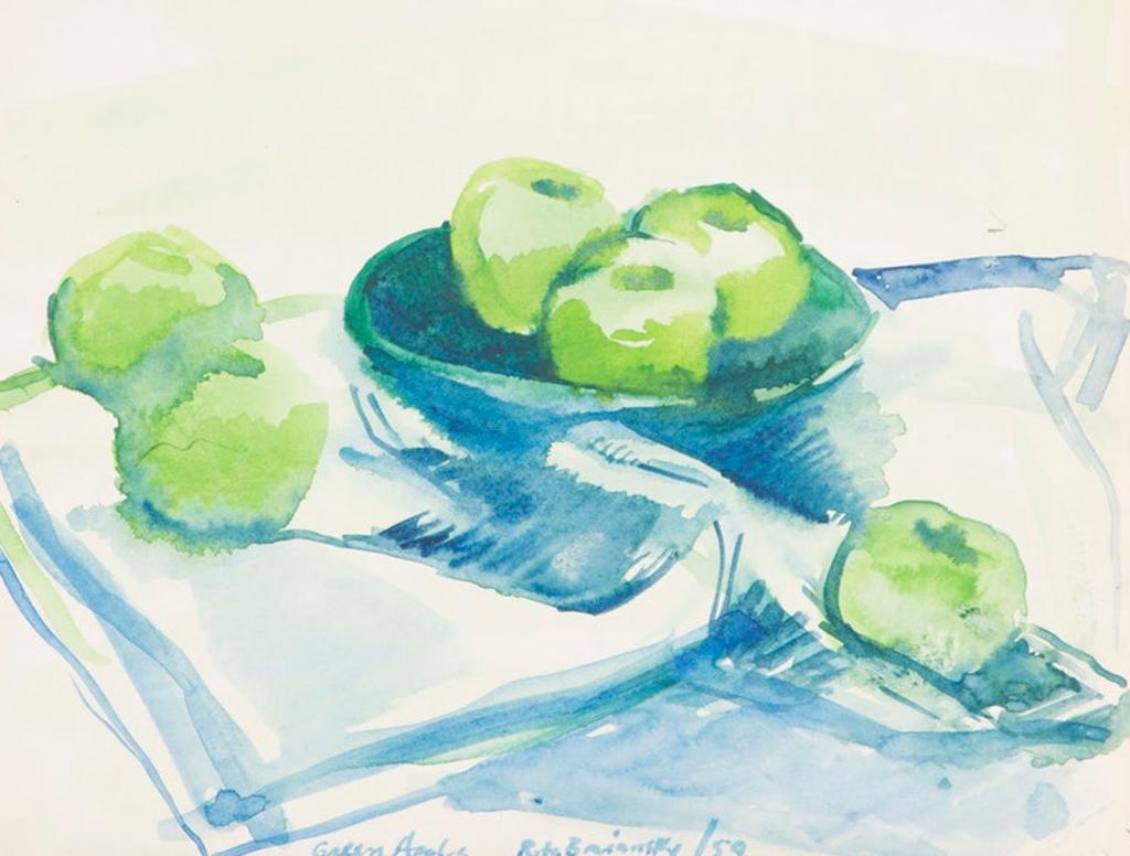 Rita Briansky (1925-1966) - Green Apples; Laurentian Landscape