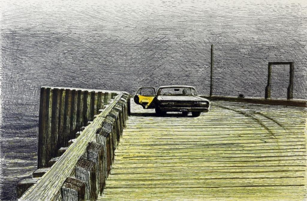 Thomas (Tom) de Vany Forrestall (1936) - Car On Dock