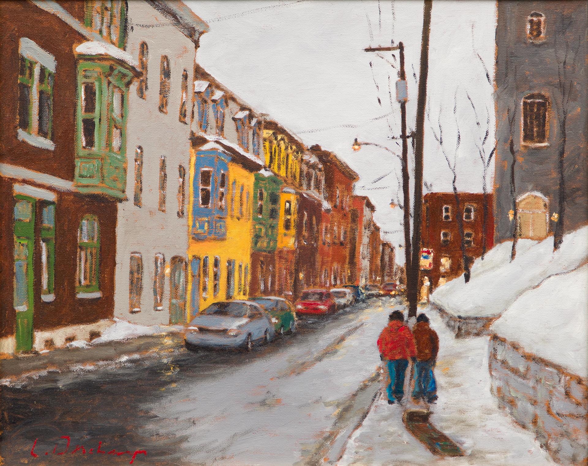 Luc Deschamps (1961-2021) - Going to the Hill (rue d'Aiguillon) Quebec, 2011