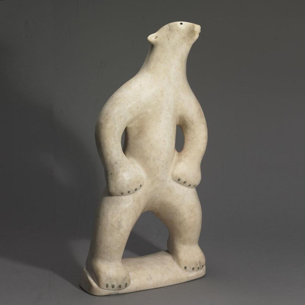 Eyeetsiak Peter (1937-2011) - Polar Bear Rearing On Hind Legs(Inset Eyes And Claws)