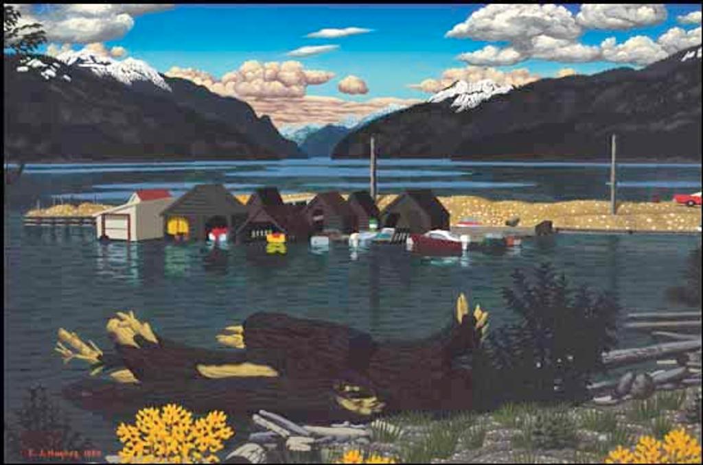 Edward John (E. J.) Hughes (1913-2007) - Kootenay Lake, from Riondel