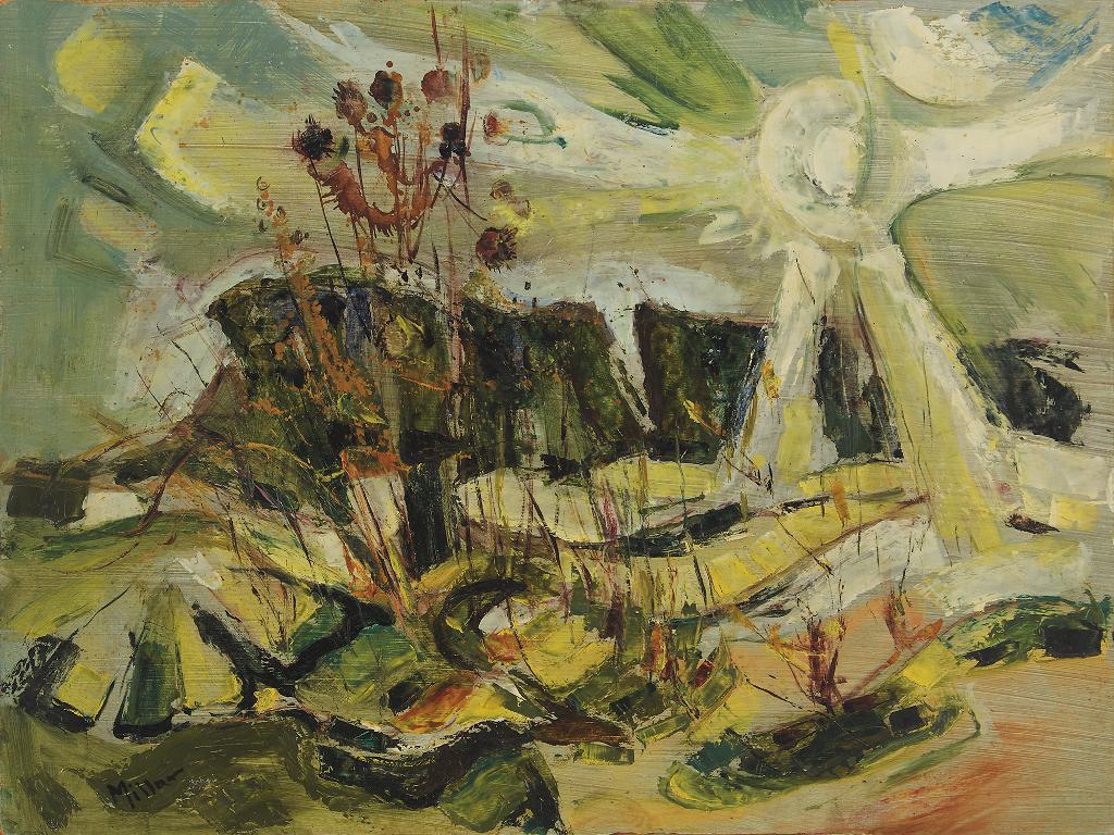 Alexander Samuel Millar (1921-1978) - Reeds in a Marsh; Spruces