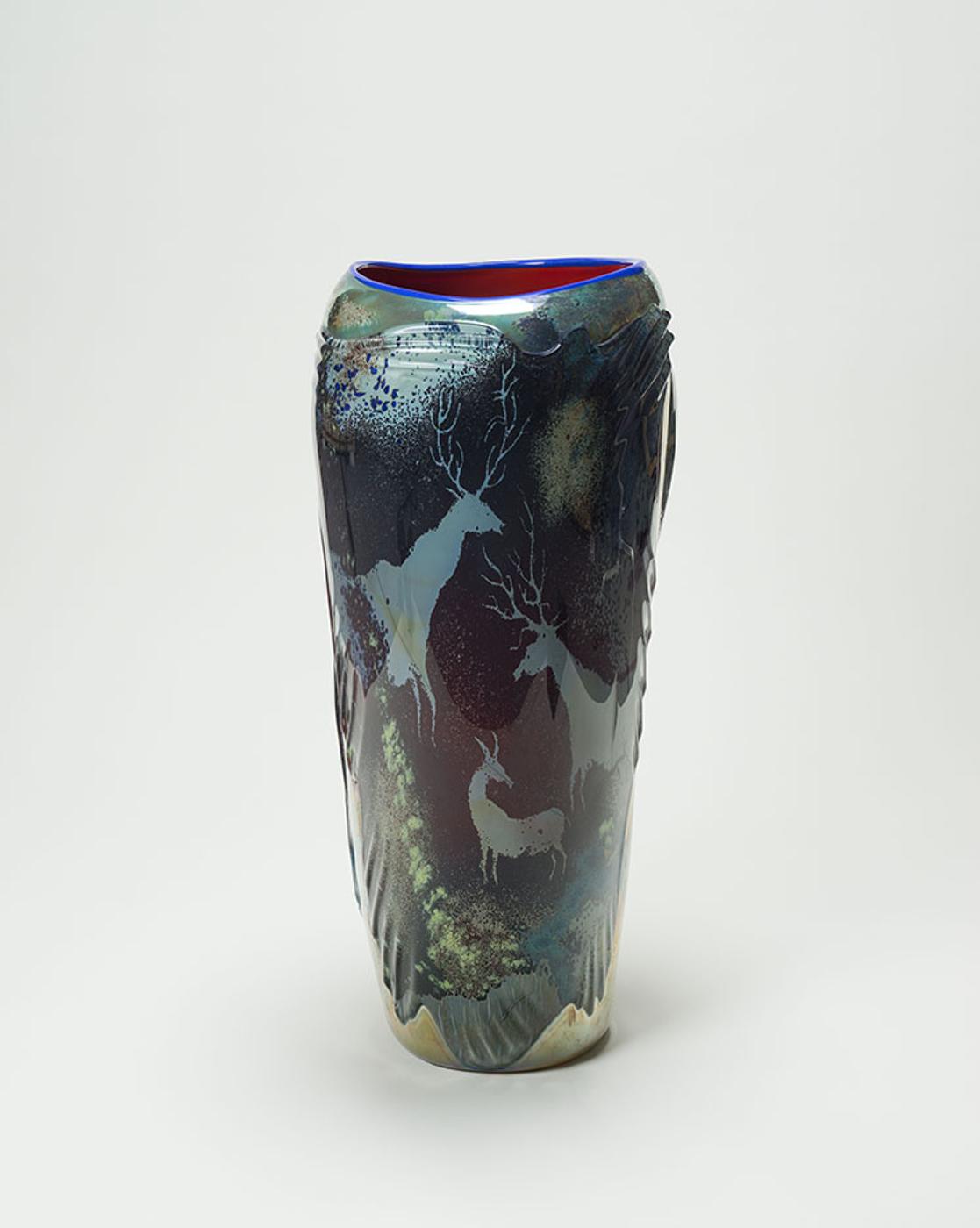 William E. Morris (1935) - Petroglyph glass