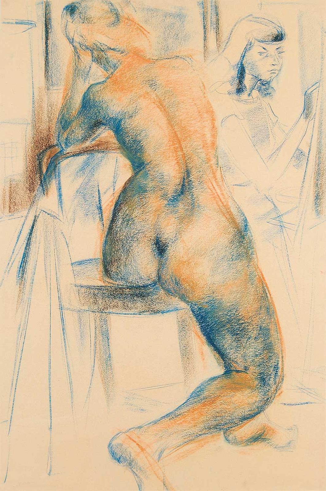 Bartley Robilliard Bart Pragnell (1907-1966) - Untitled - Back View of Nude