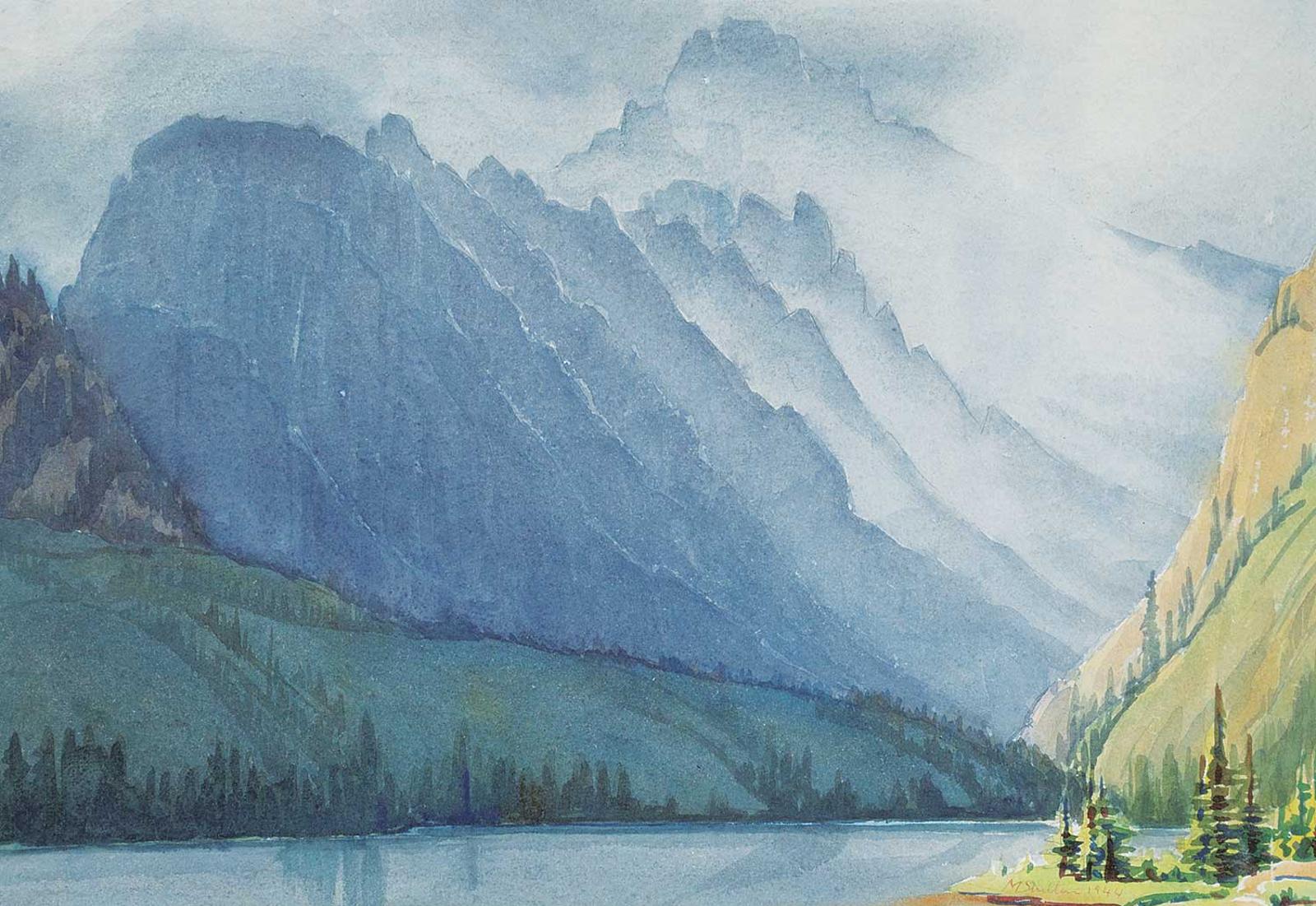 Margaret Dorothy Shelton (1915-1984) - Mt Turbulent, Spray River