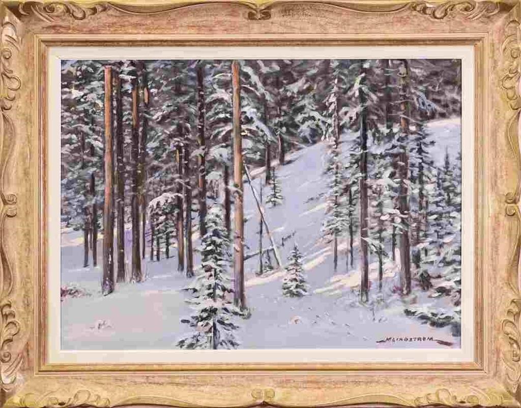Matt Lindstrom (1890-1975) - Untitled, Winter Forest