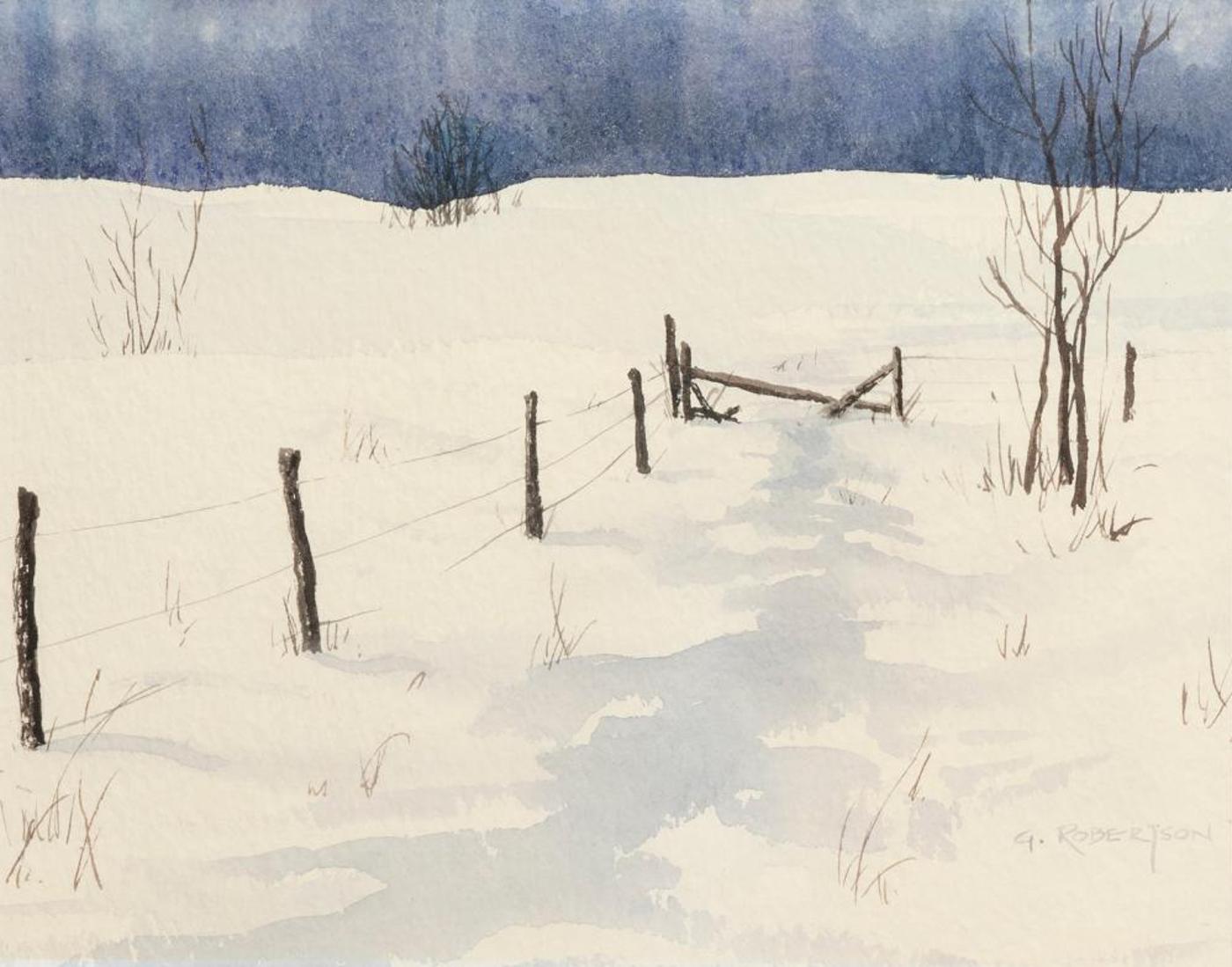 G. Robertson - Fence Line in Winter