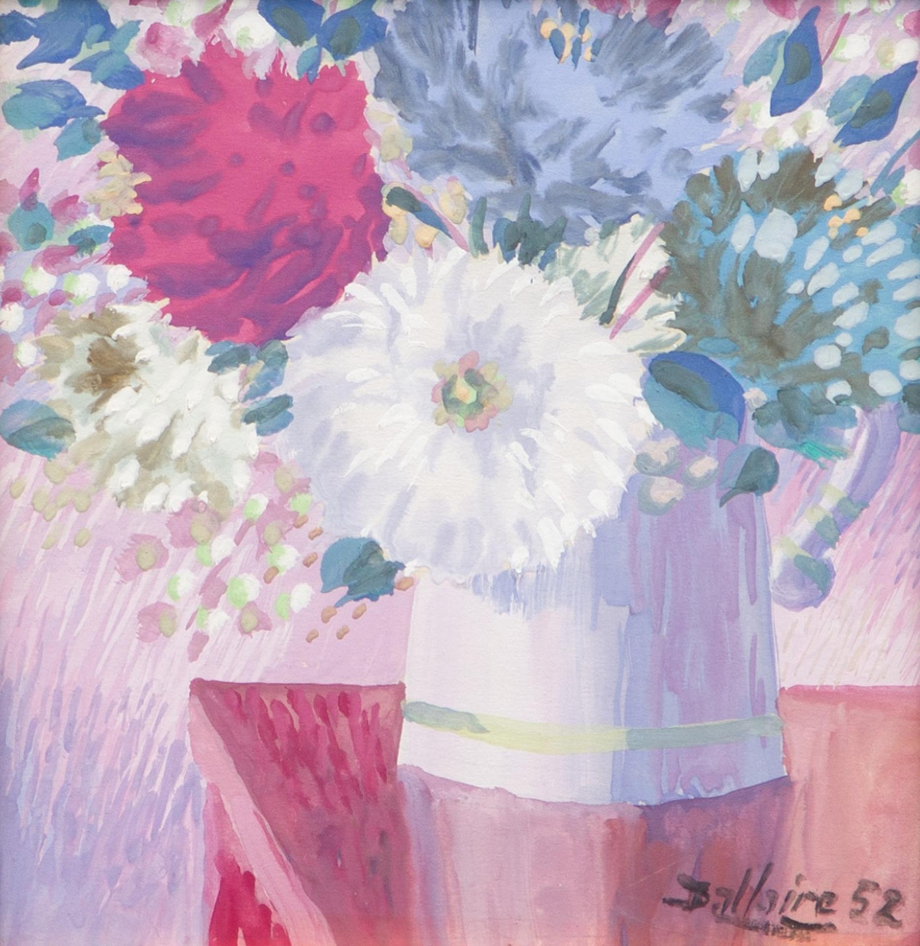 Jean-Philippe Dallaire (1916-1965) - Sans titre / Untitled (Bouquet de fleurs), 1952