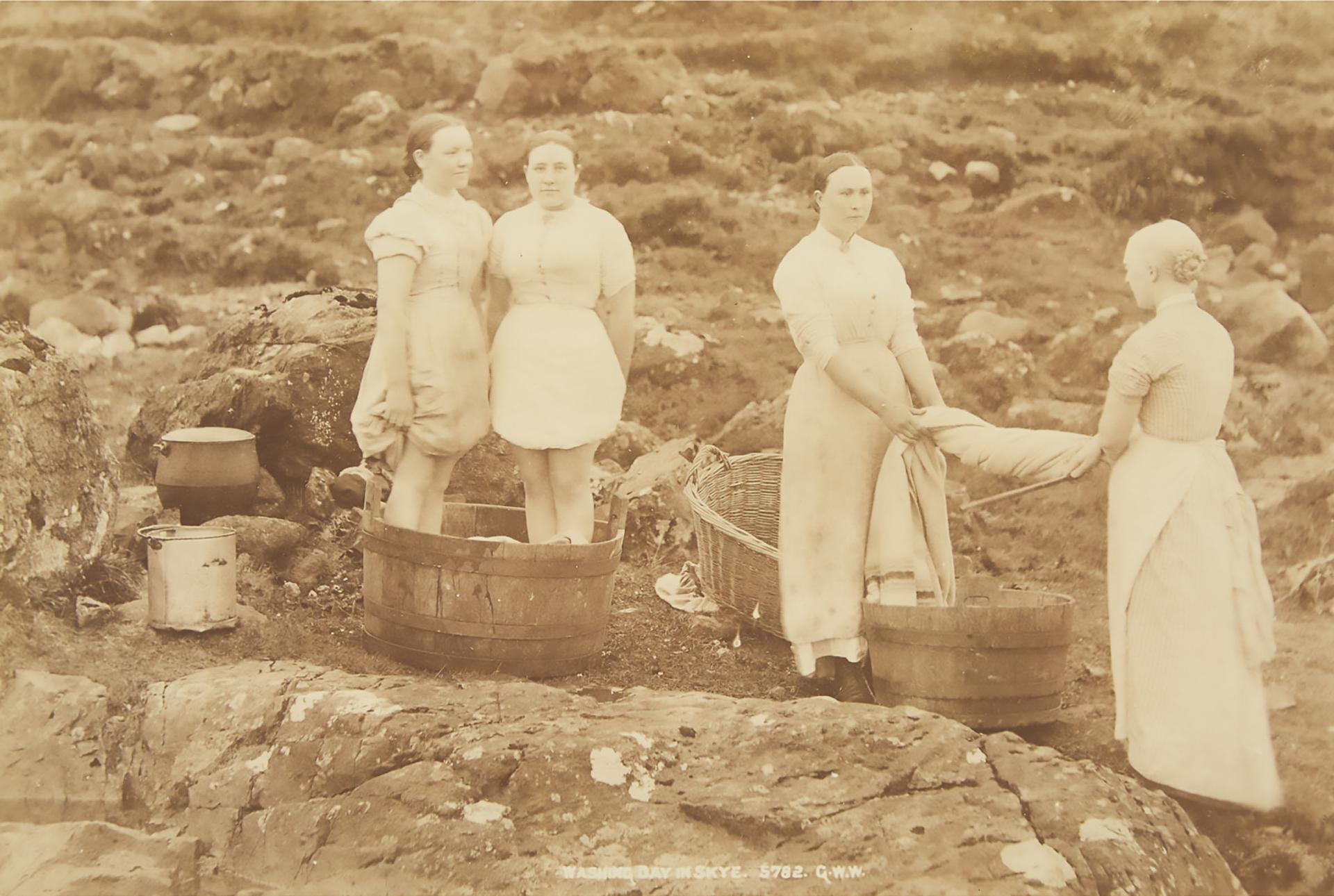 George Washington Wilson - Washing Day In Skye, Scotland, Circa 1880