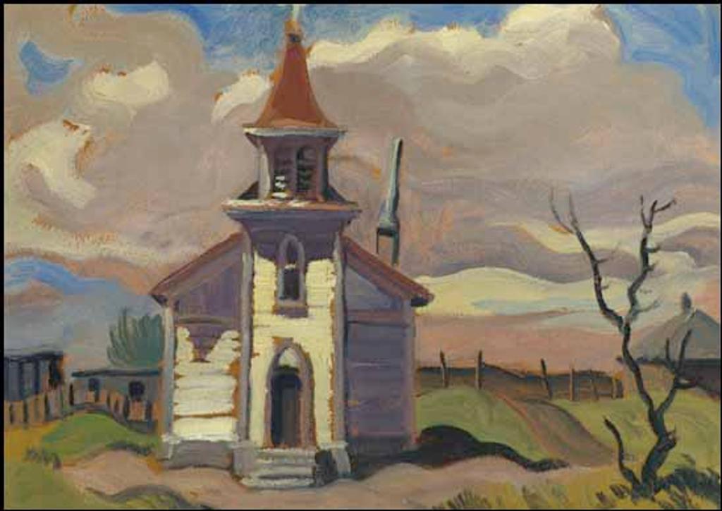 Henry George Glyde (1906-1998) - Old Church, Coaldale, Alberta
