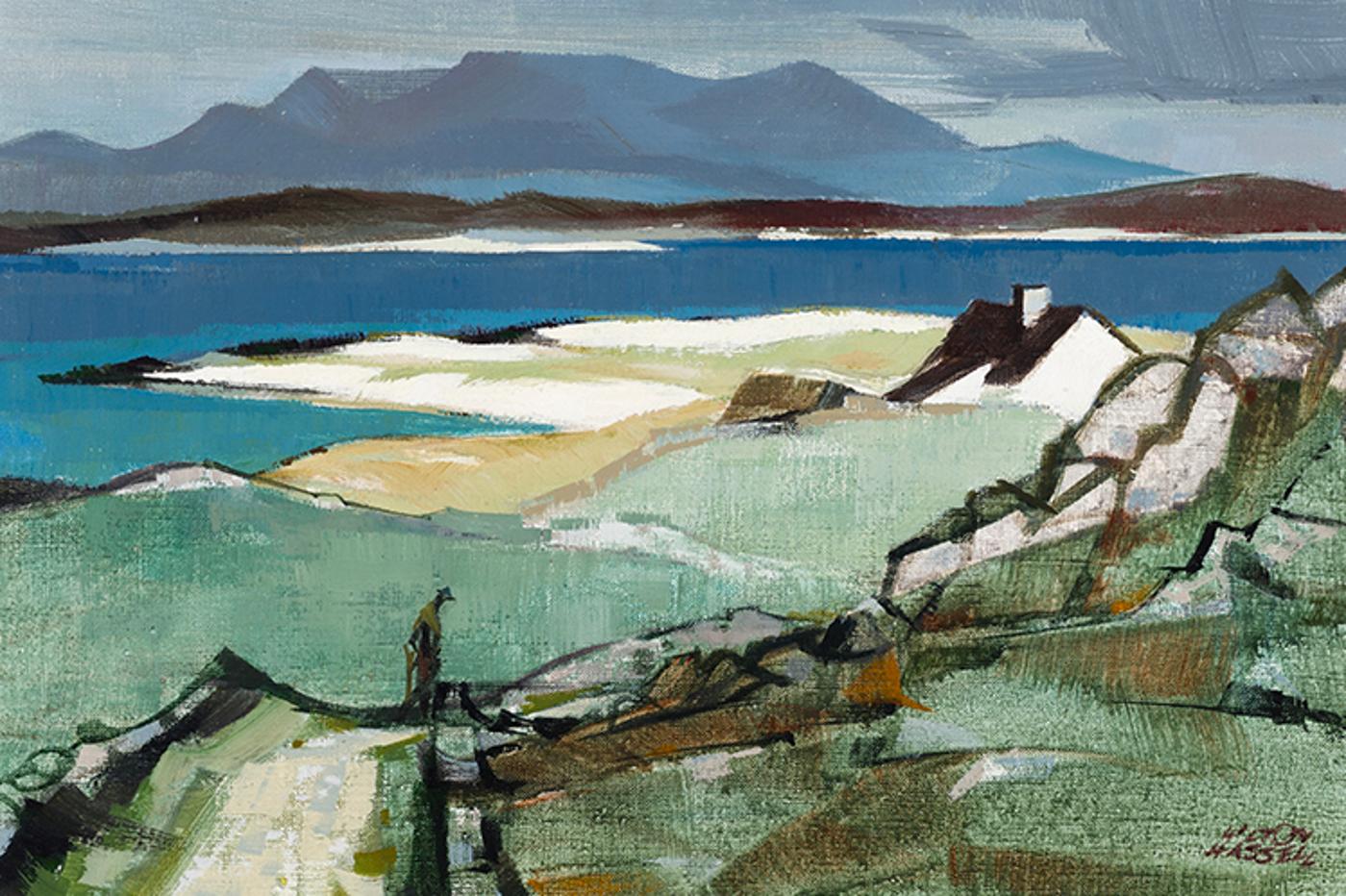 Hilton MacDonald Hassell (1910-1980) - Above the Sands of Manin Bay, Connemara, Eire