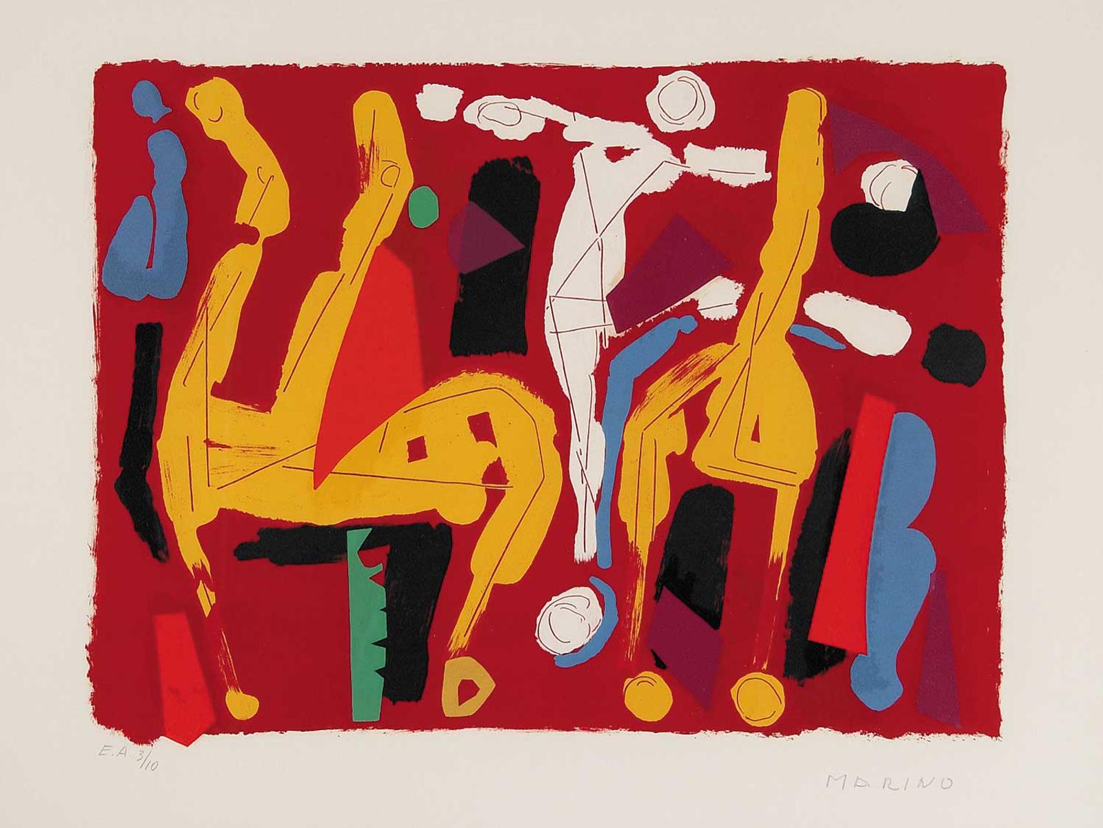 Marino Marini (1901-1980) - Untitled - Horses and Rider  #E.A. 3/10