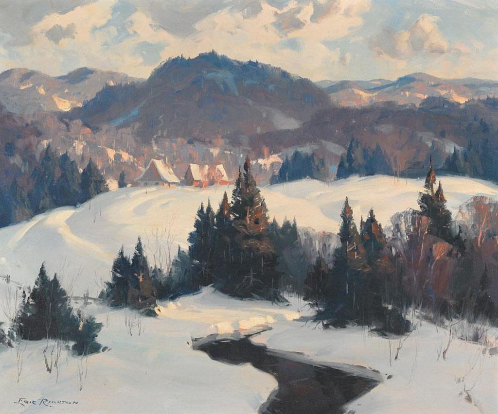 Eric J.B. Riordon (1906-1948) - Approaching The Village, Winter