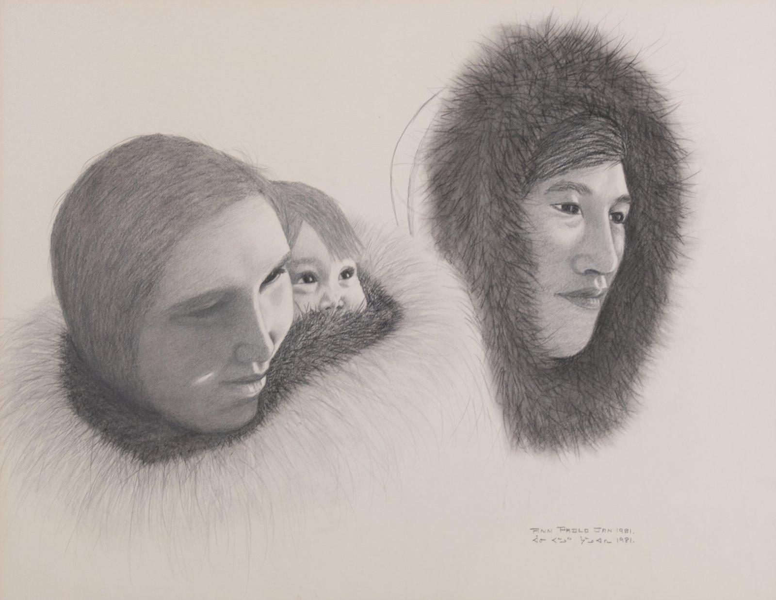 Ann Annie Padlo (1937-2000) - Untitled, Inuit Mothers; 1981
