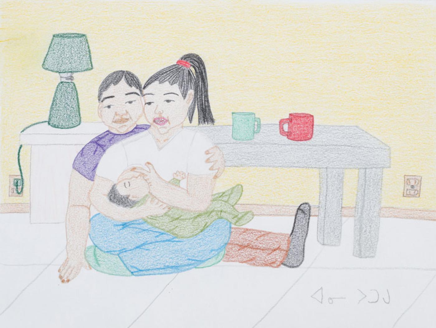 Annie Pootoogook (1969-2016) - Mother's Milk