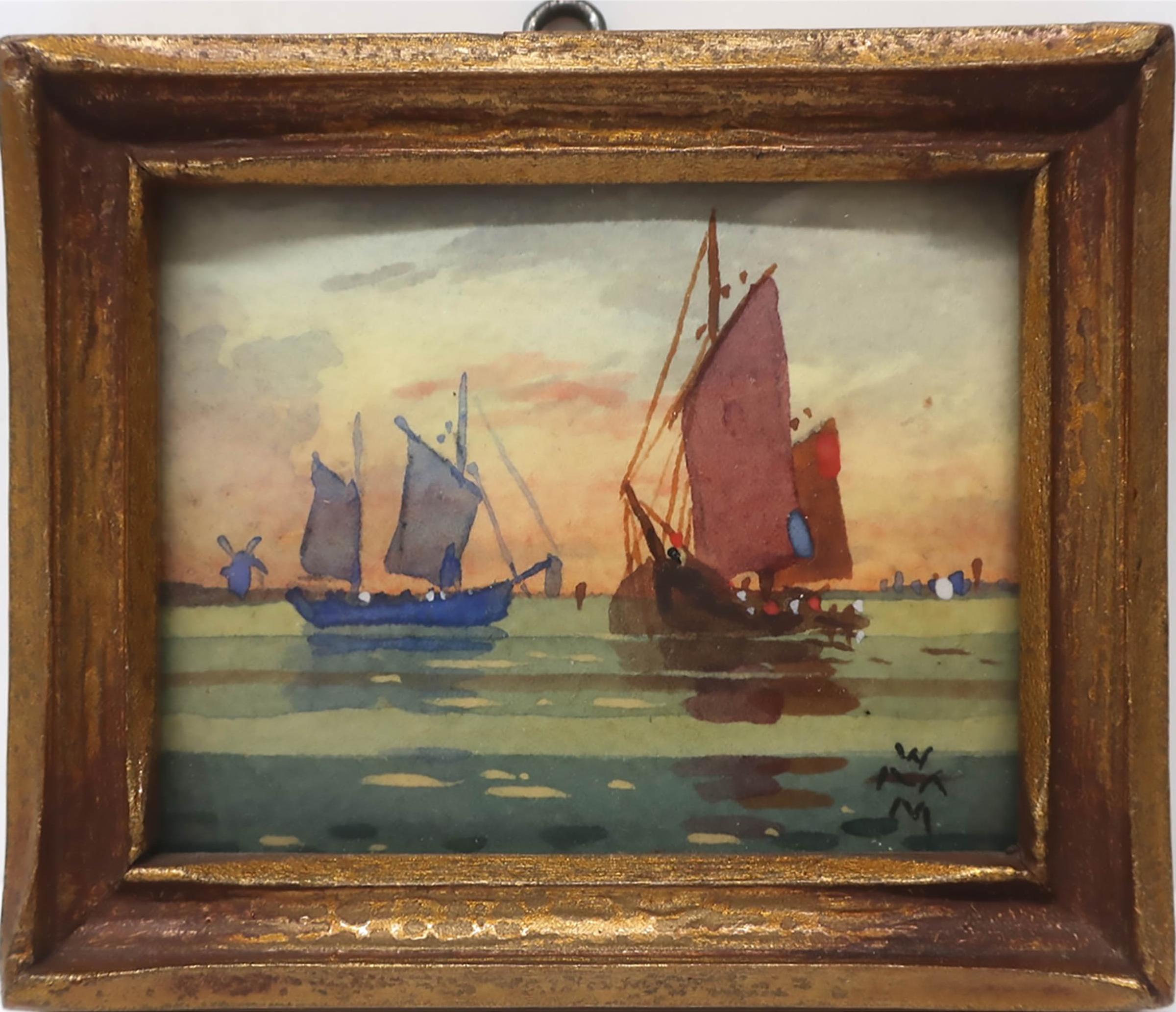 Willard Morse Mitchell (1879-1955) - Dutch Fishing Boats