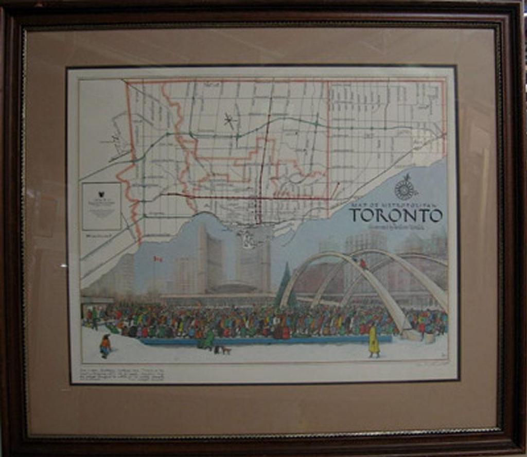 William Kurelek (1927-1977) - Map Of Metropolitan Toronto