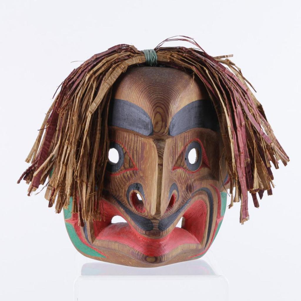 Jack James (1901) - a carved and polychromed cedar Hawkman mask