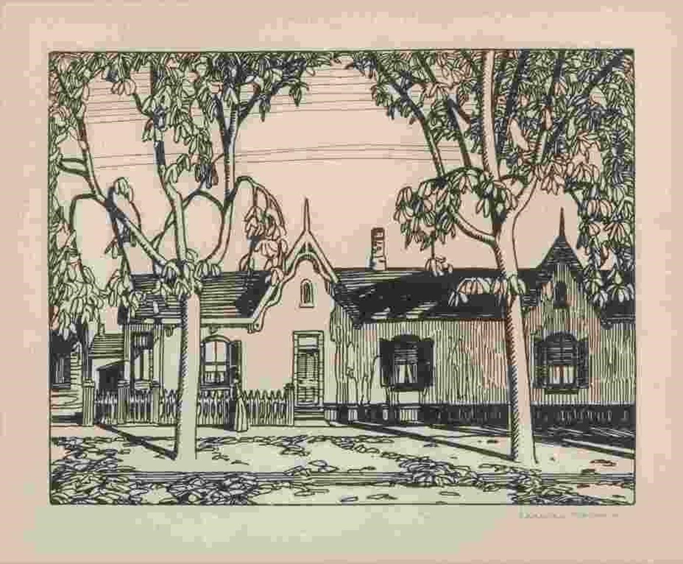 Lawren Stewart Harris (1885-1970) - House on St. Patrick's Street