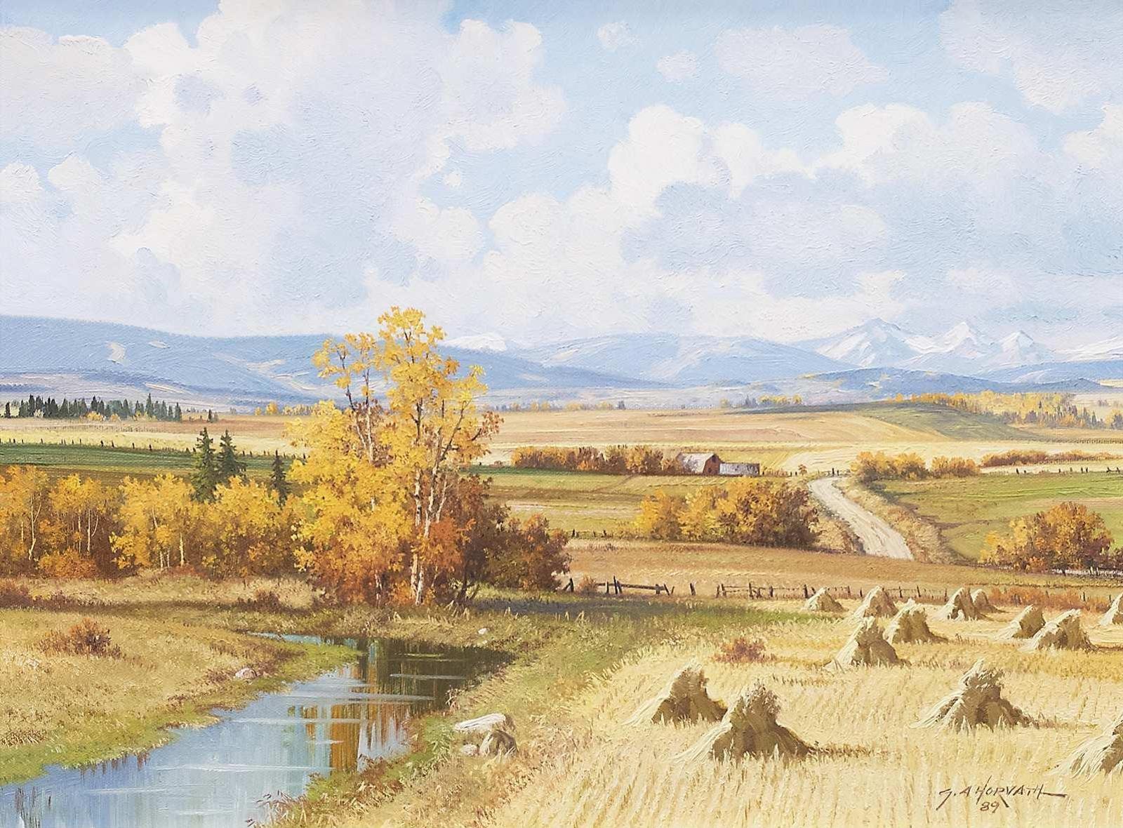 George A. Horvath (1933-2012) - Foothills Autumn; 1989