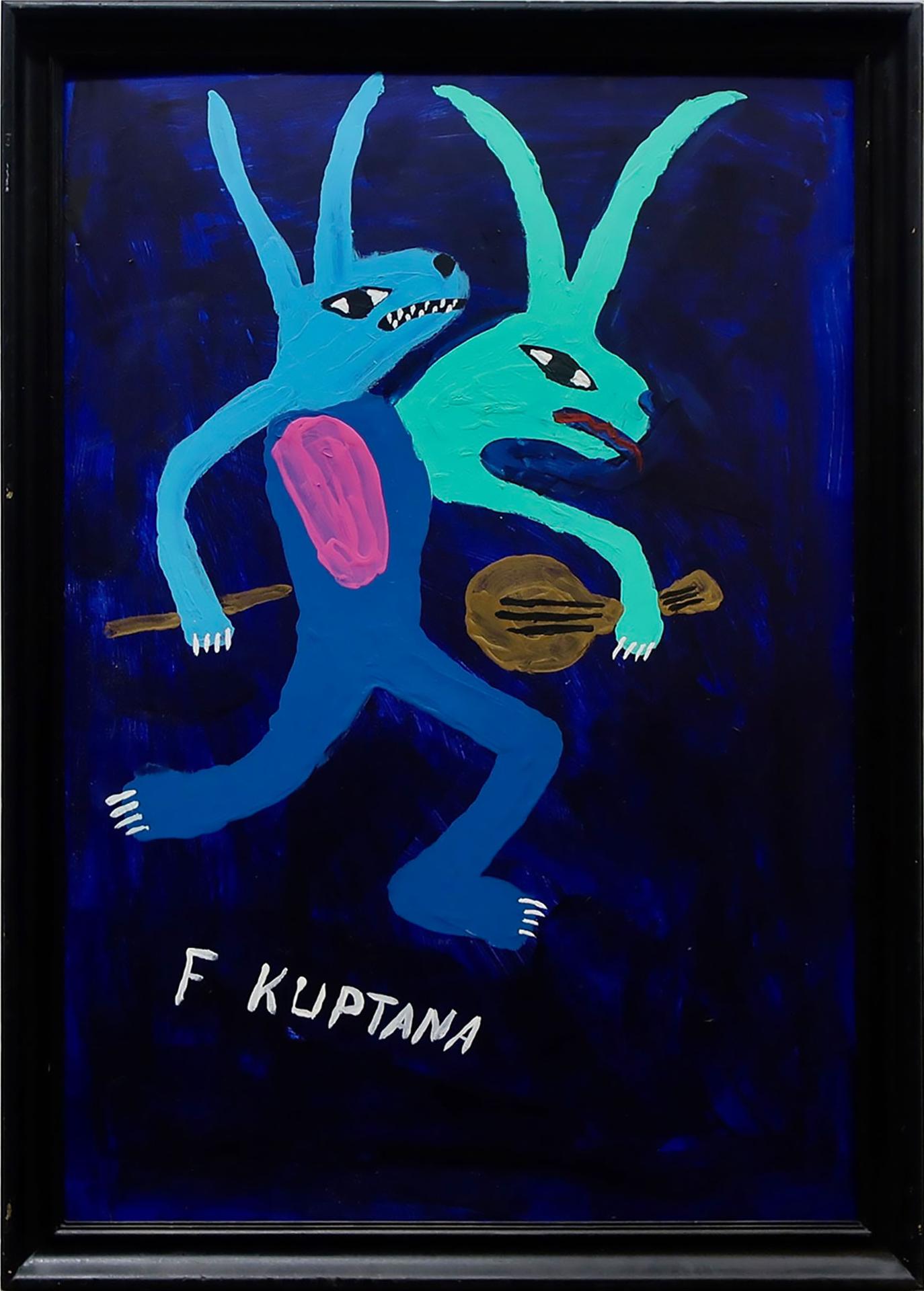 Floyd Kuptana (1964-2021) - Untitled (Two-Headed Musician)