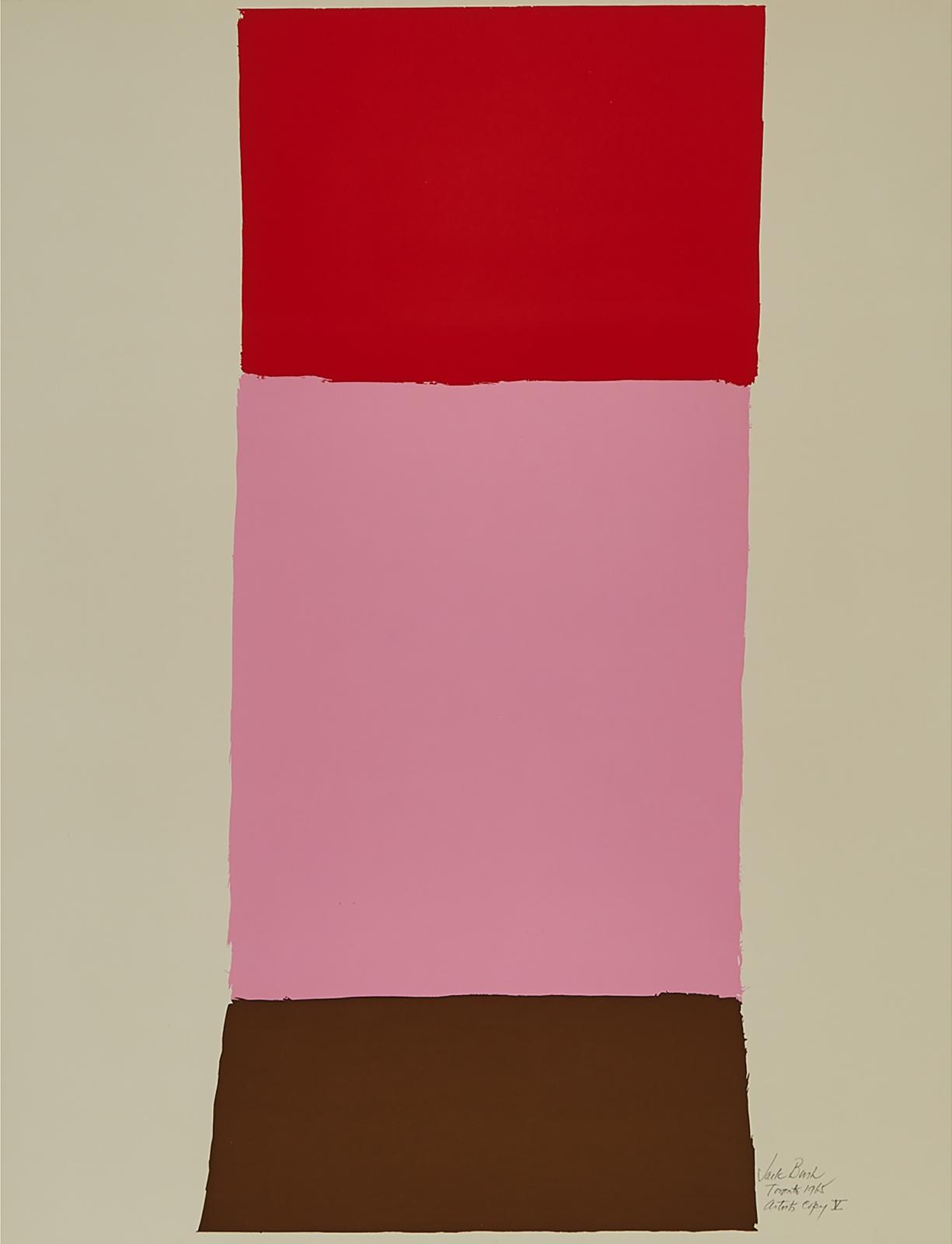 Jack Hamilton Bush (1909-1977) - Orange, Pink, Brown, 1965