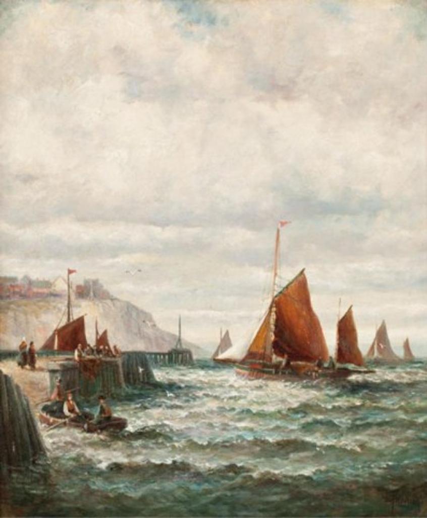 Charles Thornley (1858-1902) - Awaiting the Return of the Fleet