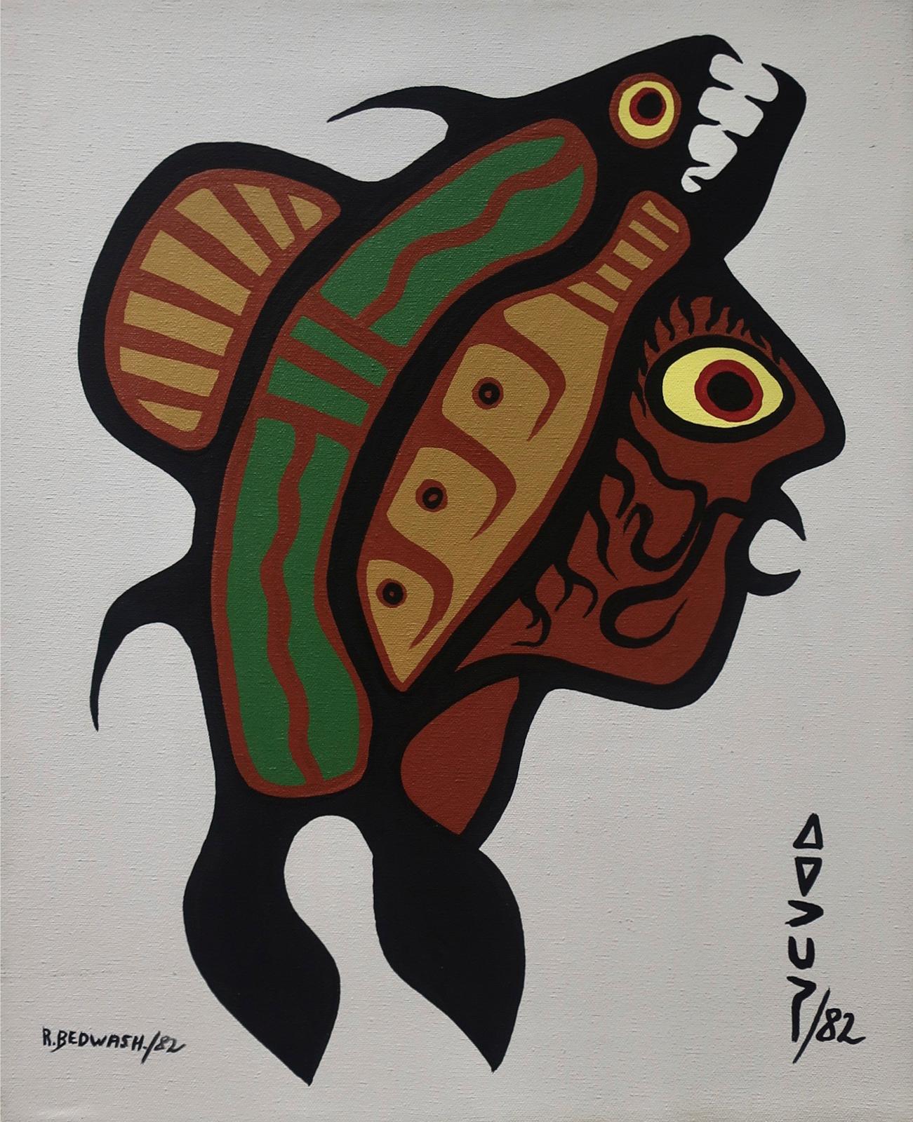 Richard Bedwash (1936-2007) - Untitled (Shaman/Fish)