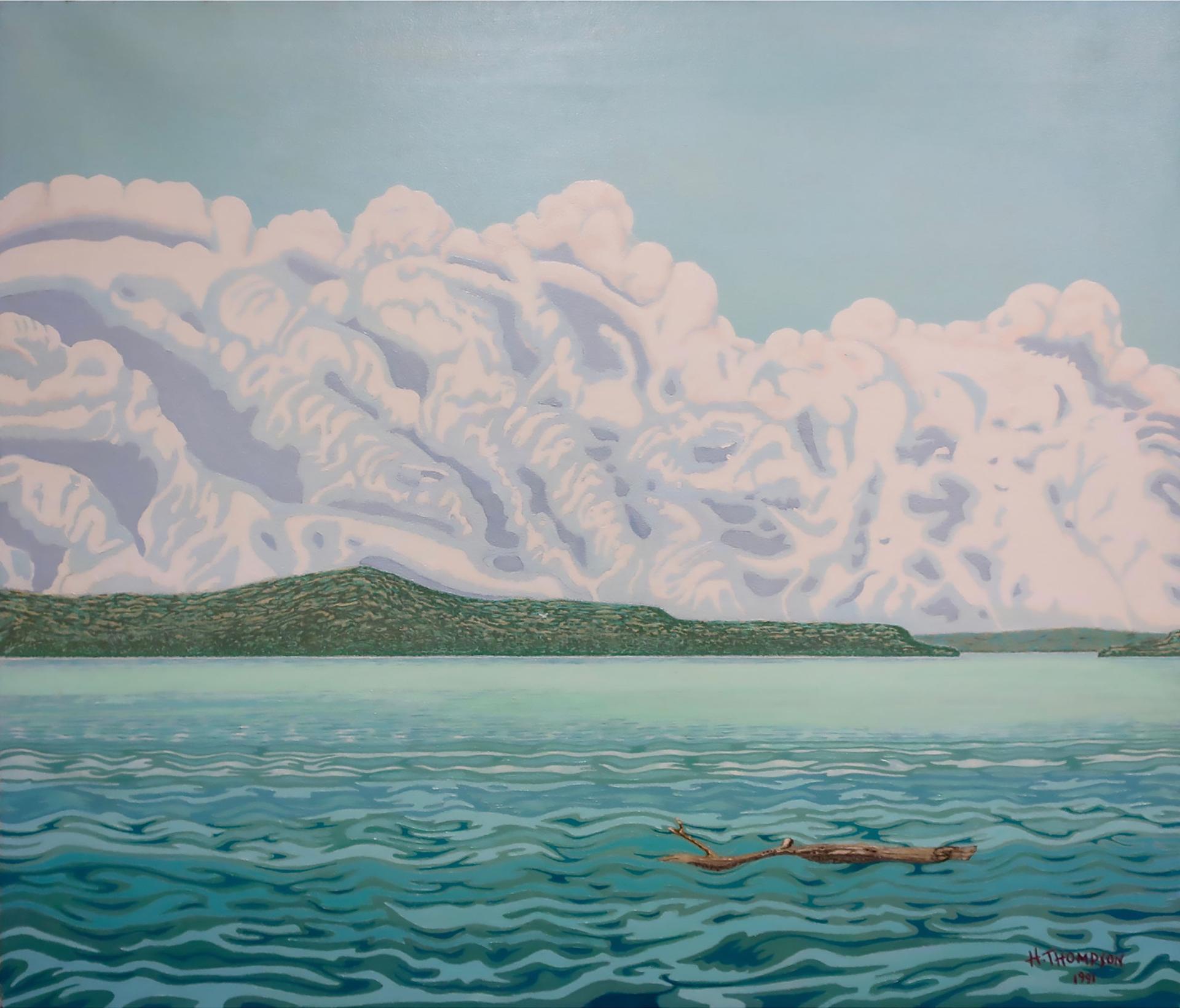 H. Thompson - Untitled (Lake Scene With Driftwood)