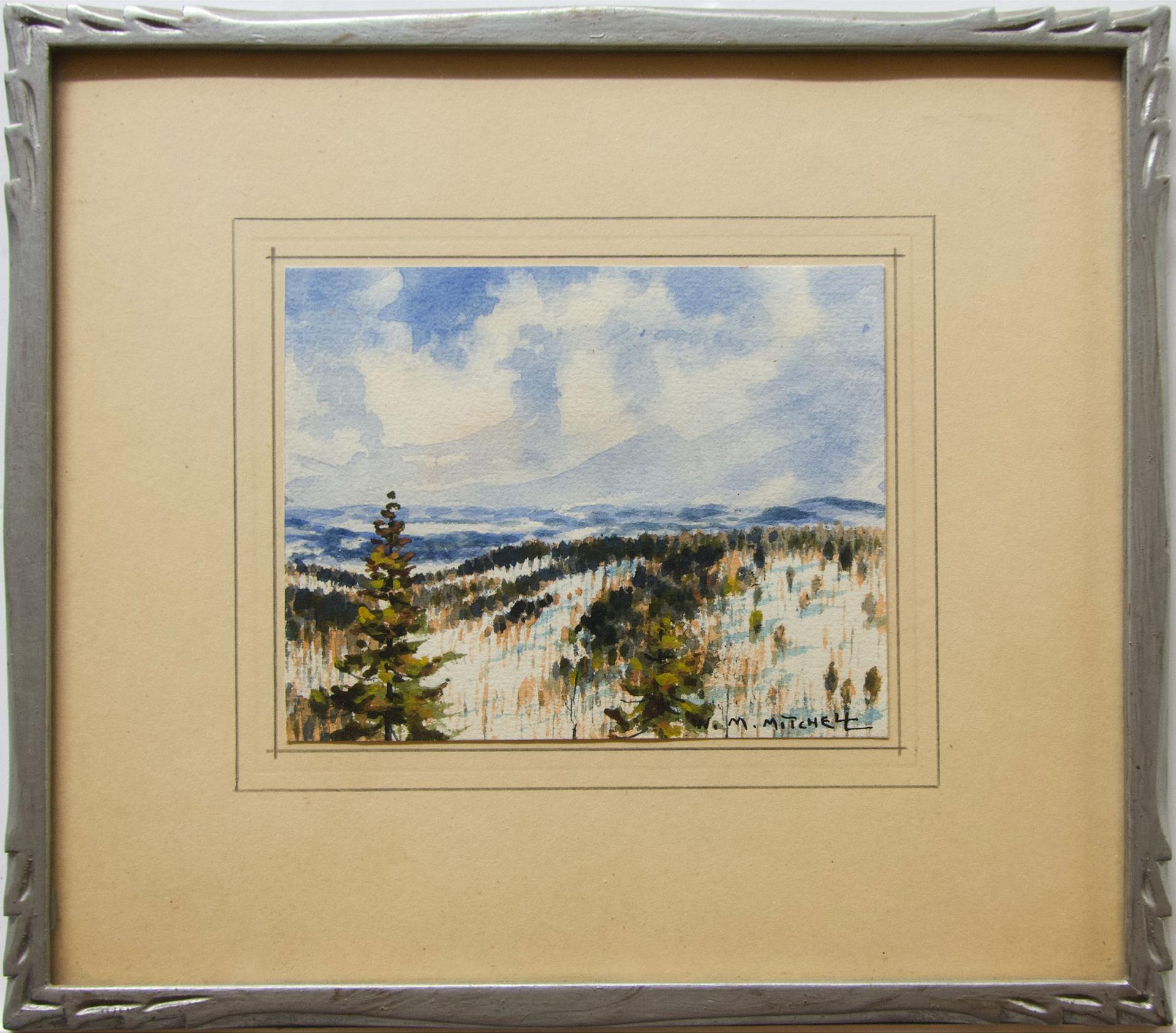 Willard Morse Mitchell (1879-1955) - Winter In  The Moose Country At Montebello, P.Q.