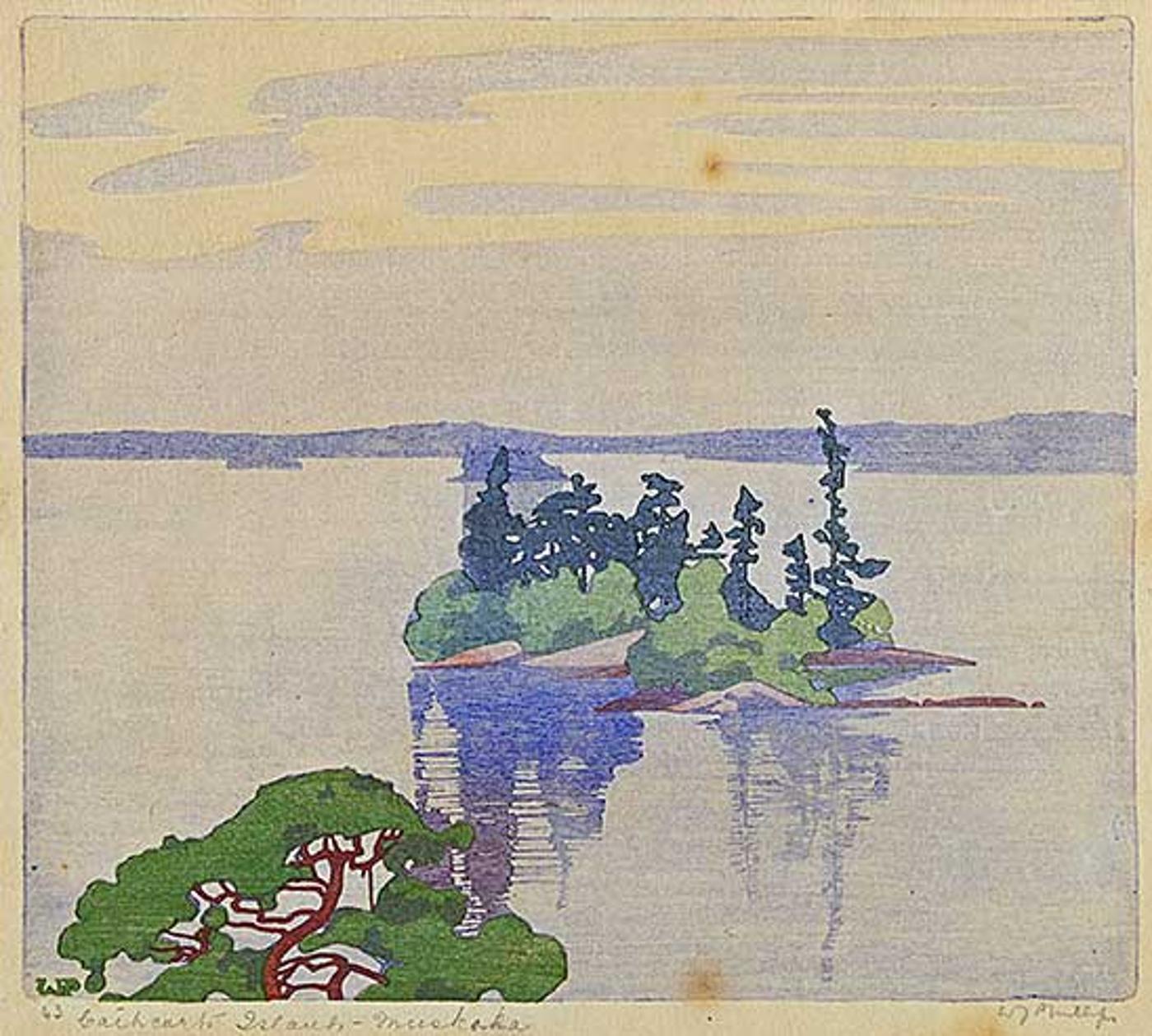 Walter Joseph (W.J.) Phillips (1884-1963) - Cathcart's Island, Muskoka #43