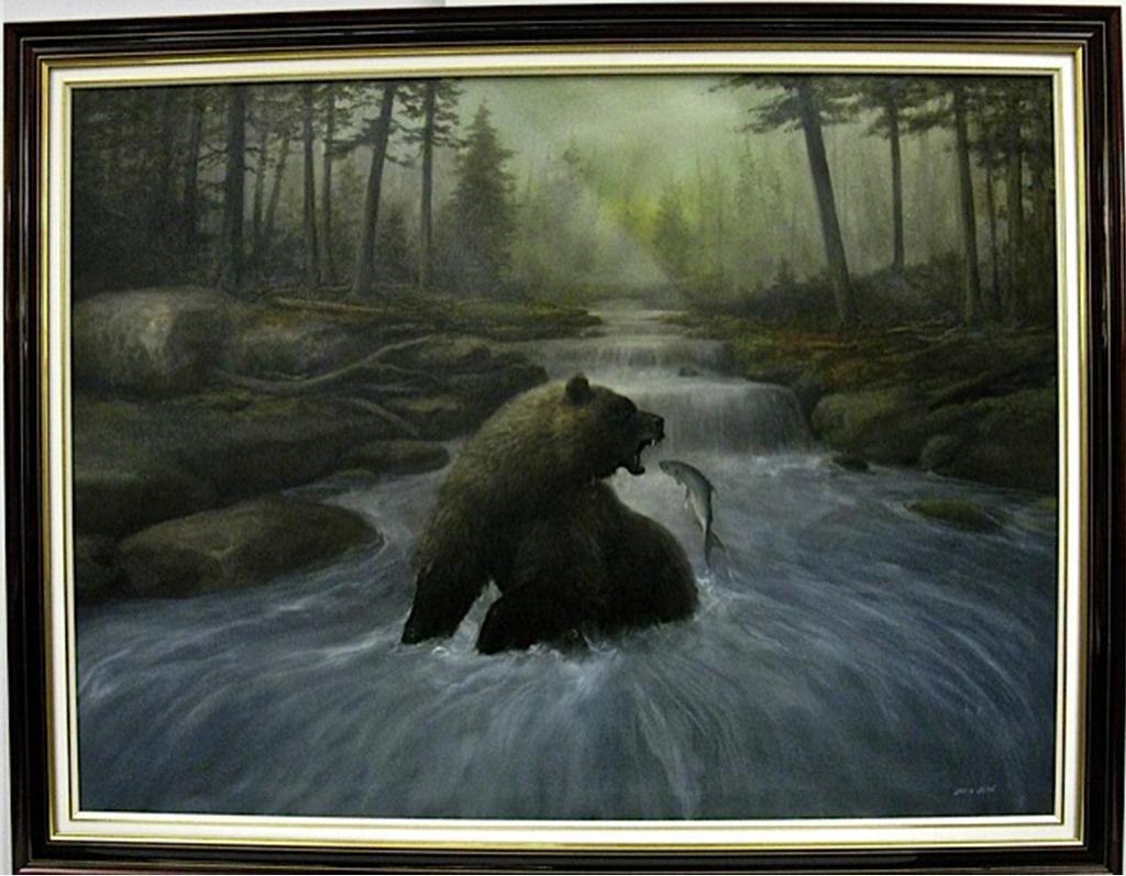 David Jean (1938) - Untitled (Bear Fishing)