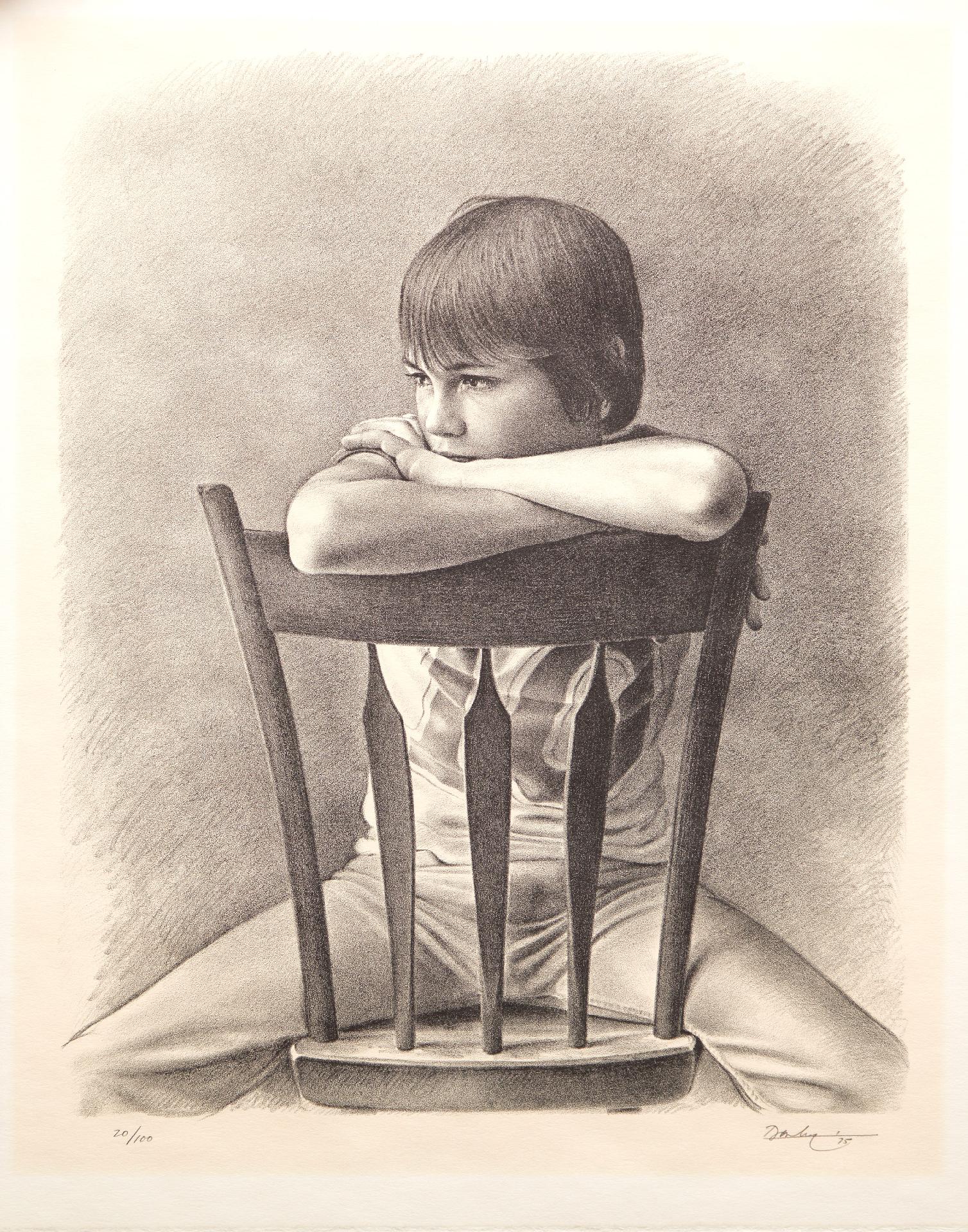 Kenneth (Ken) Edison Danby (1940-2007) - Boy on a Chair (The Dreamer), 1975