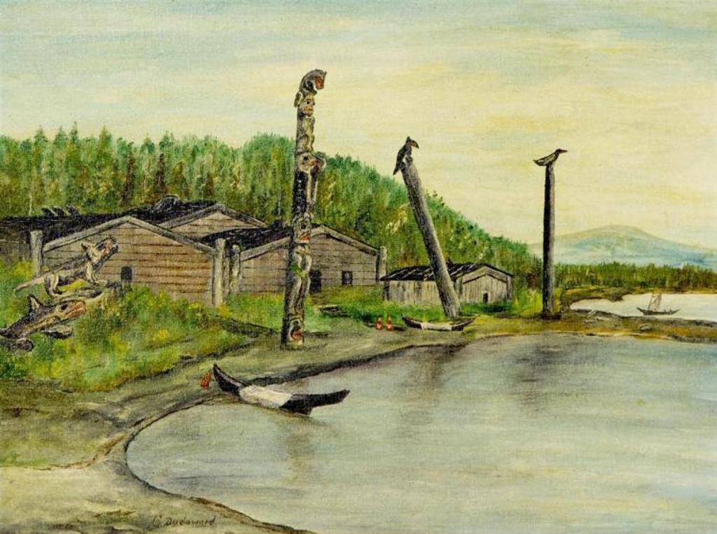 Charles Dudoward - Tsimshian Village of the Past