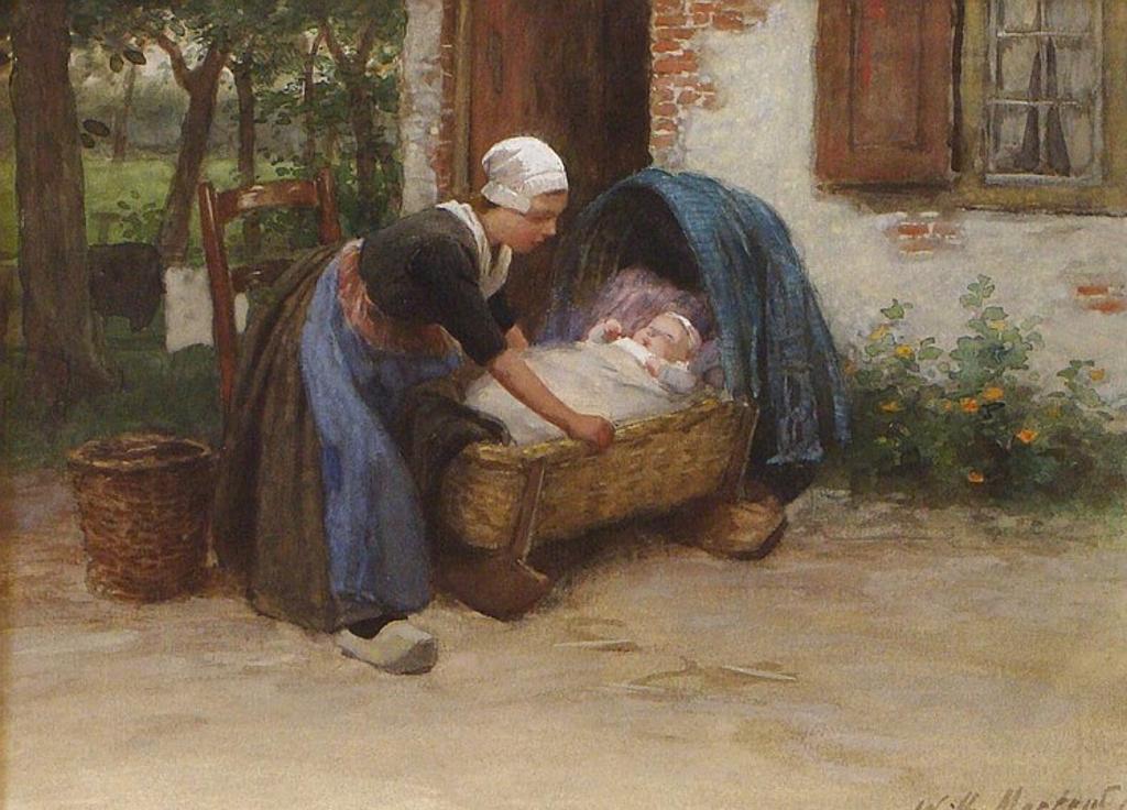 Willy Martens (1856-1927) - Mother And Child