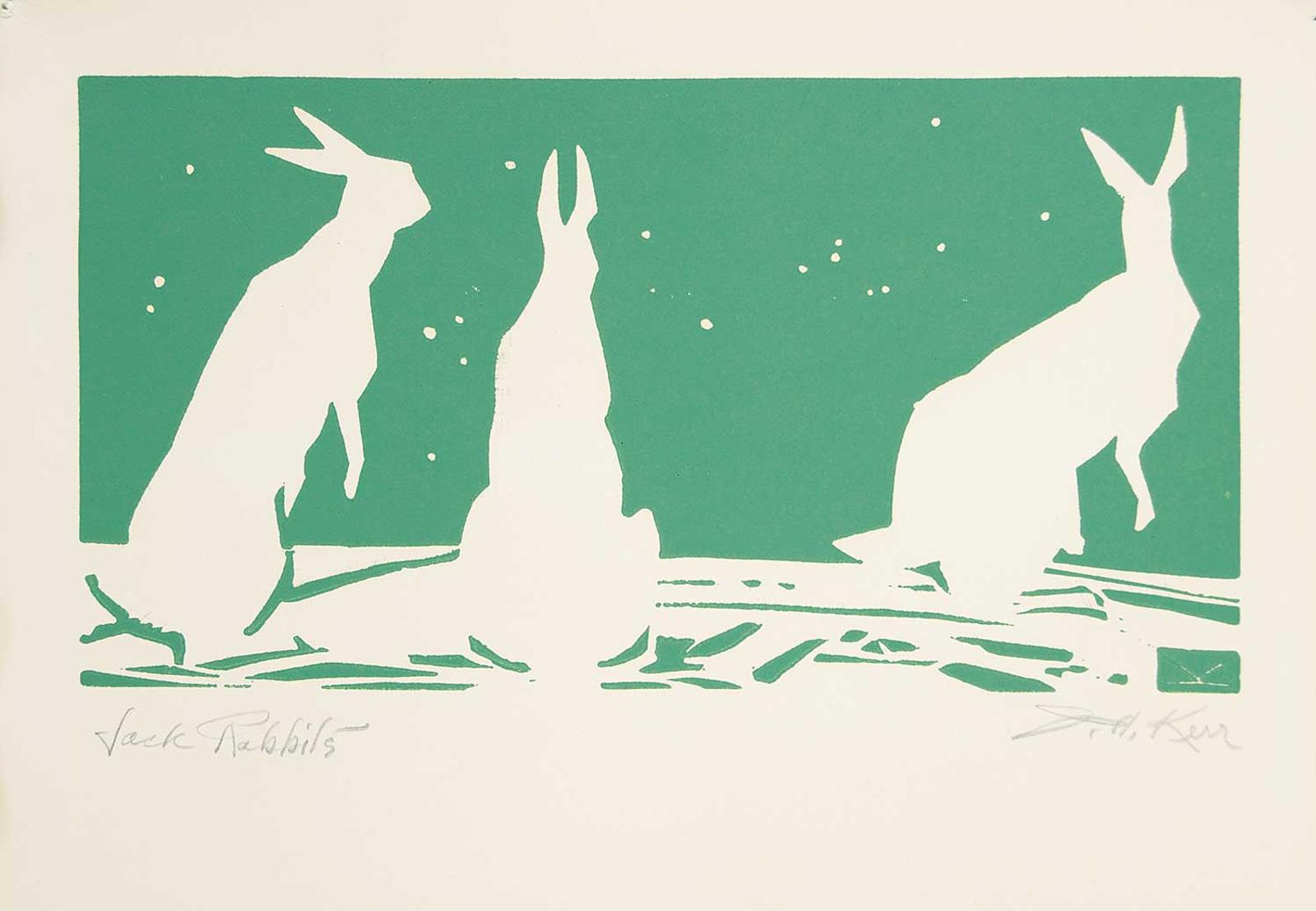 Illingworth Holey (Buck) Kerr (1905-1989) - Jack Rabbits