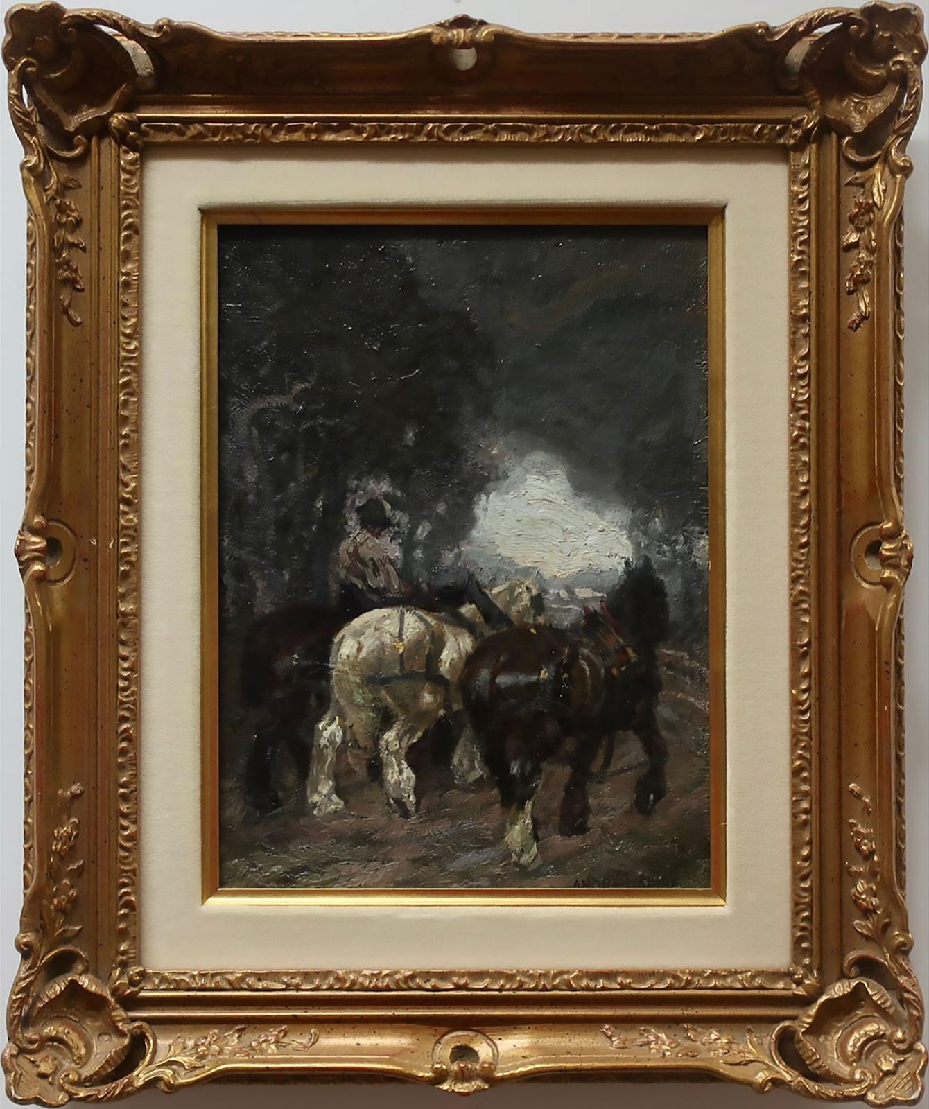 André Lapine (1866-1952) - Draught Horses