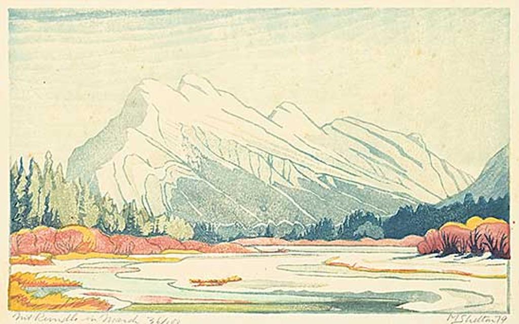 Margaret Dorothy Shelton (1915-1984) - Mount Rundle in March #36/100