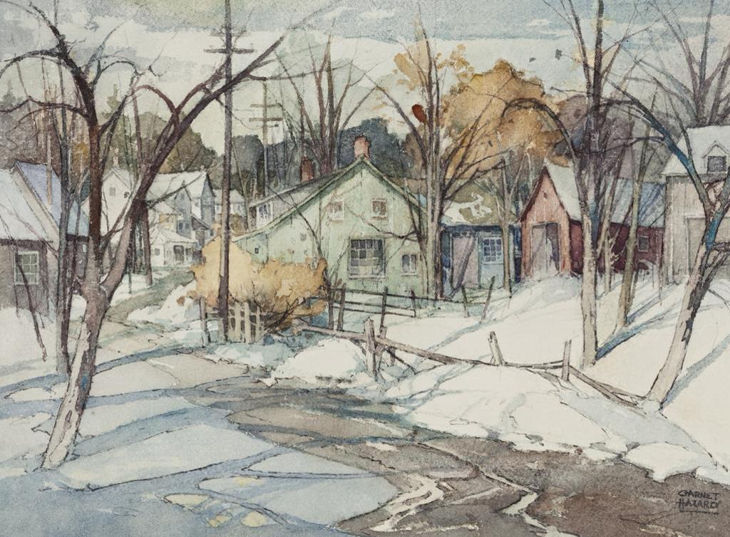 Garnet Hazard (1903-1987) - Village in Winter