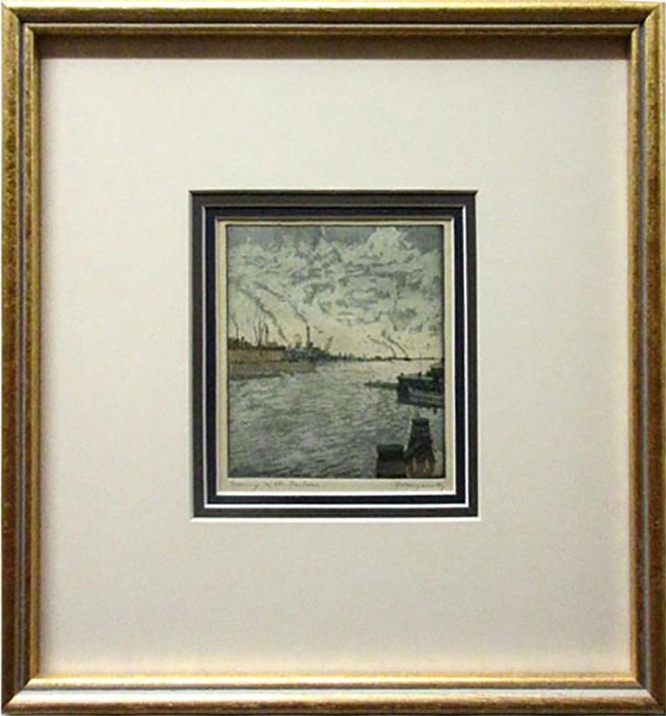 Nicholas Hornyansky (1896-1965) - Evening In The Harbour