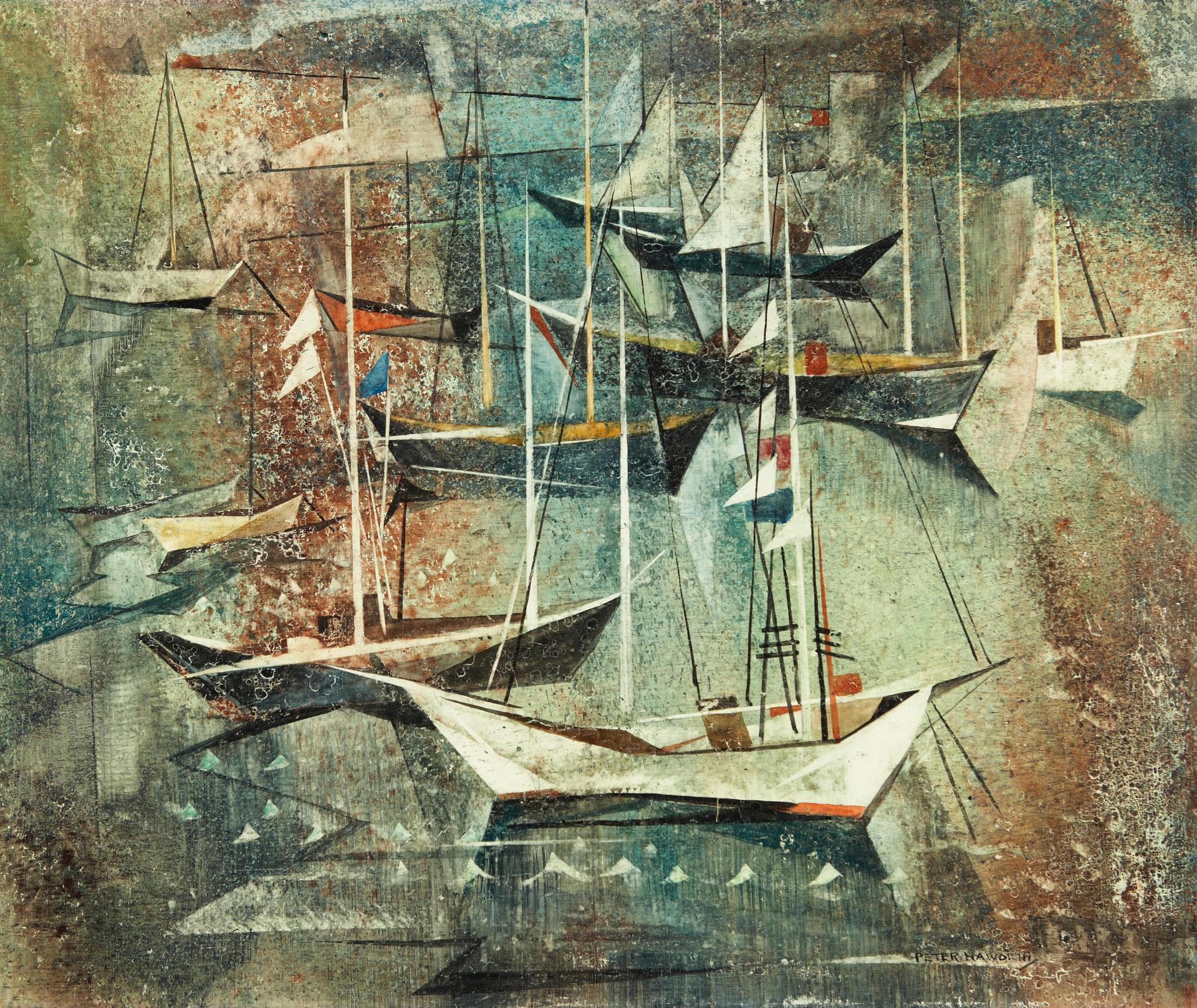 Bobs (Zema Barbara) Cogill Haworth (1900-1988) - Fishing Fleet, Gaspe