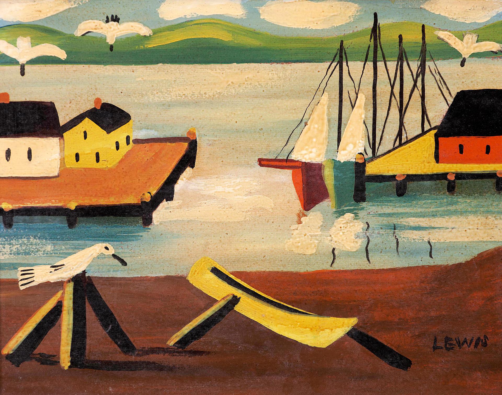 Maud Kathleen Lewis (1903-1970) - Harbour Scene